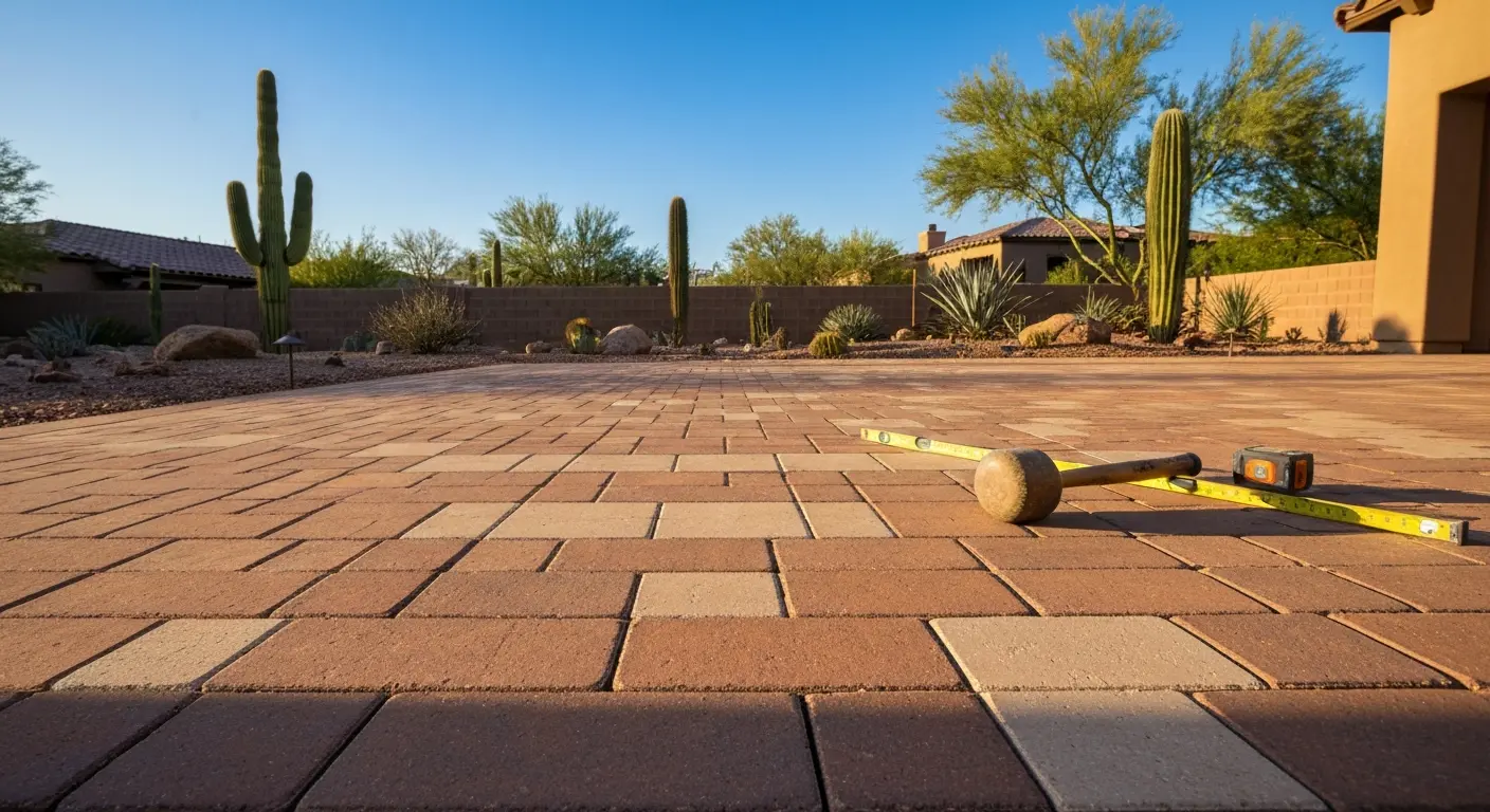 Custom patio installation