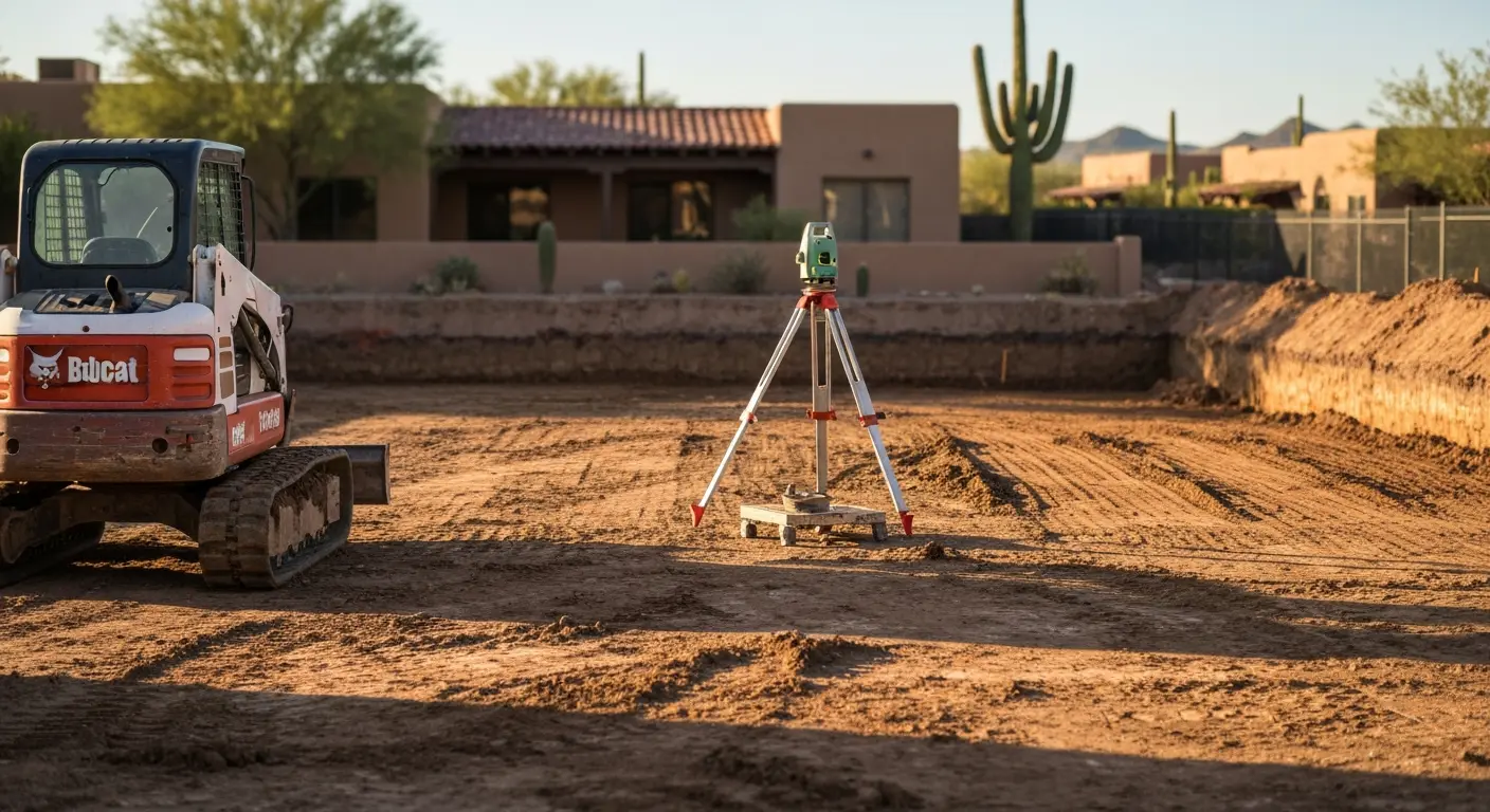 Excavation and site prep work in Scottsdale