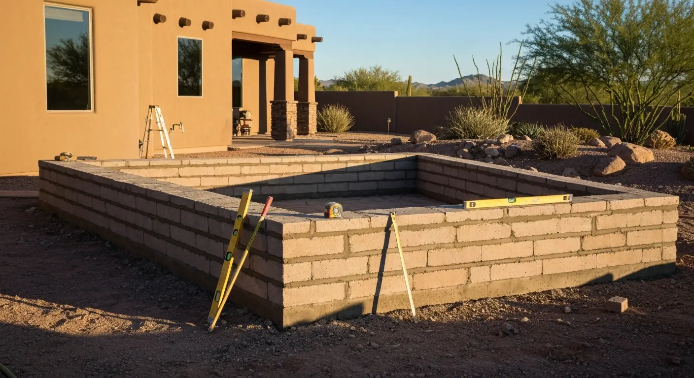 Foundation masonry project
