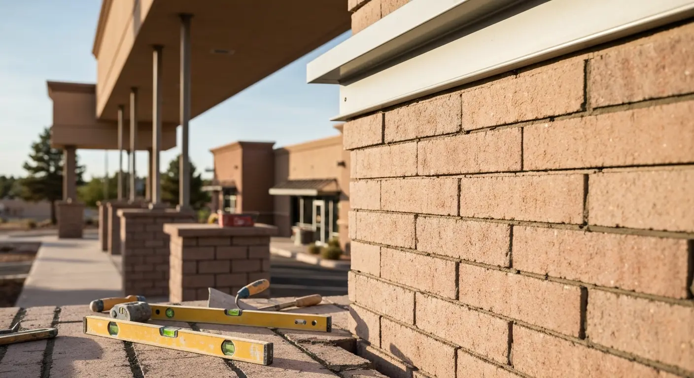 Commercial masonry project in Show Low