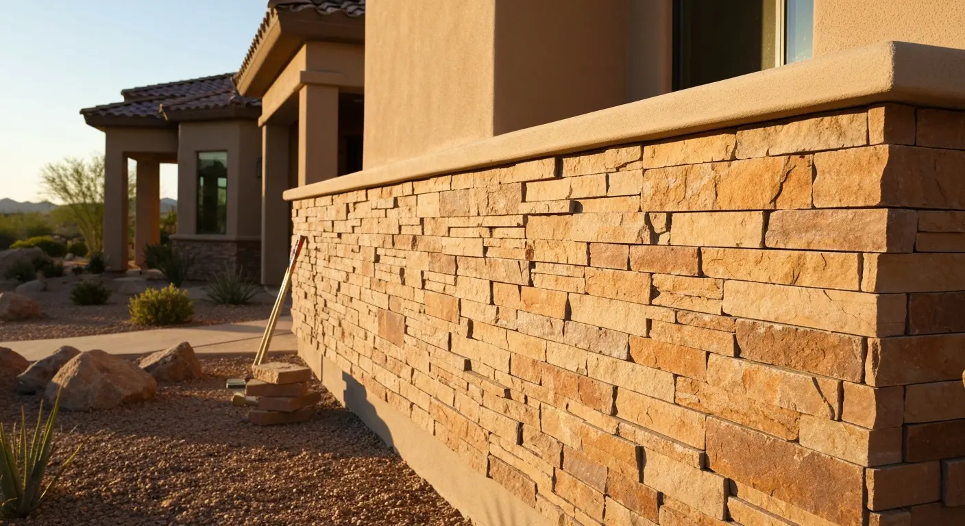 Stone veneer work in Fountain Hills