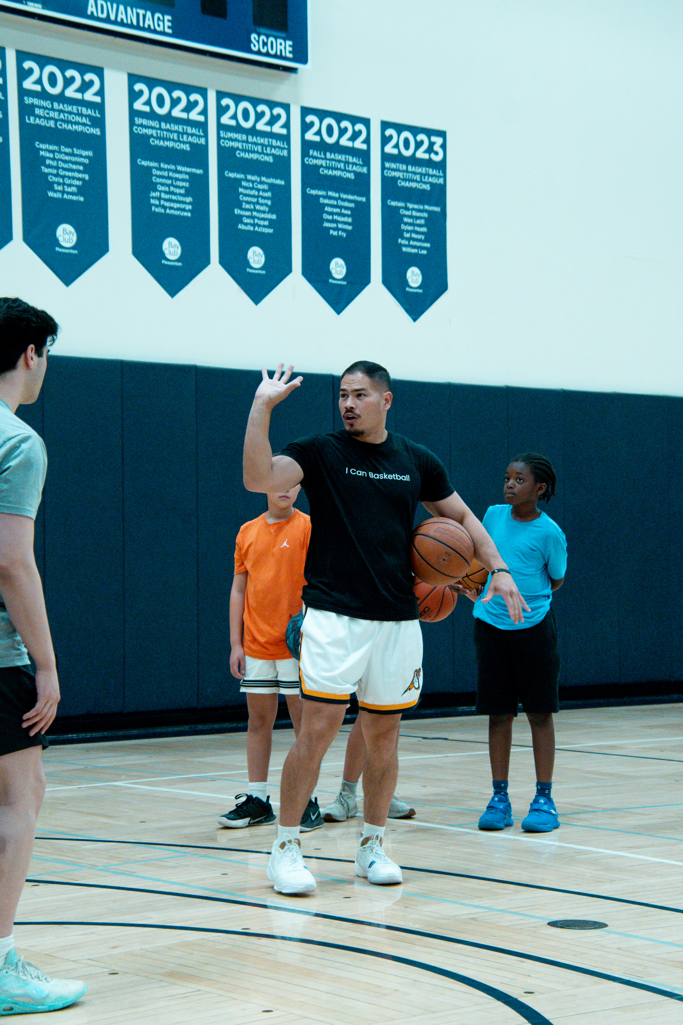 ICAN coach teaching a small group at Bay Club Pleasanton