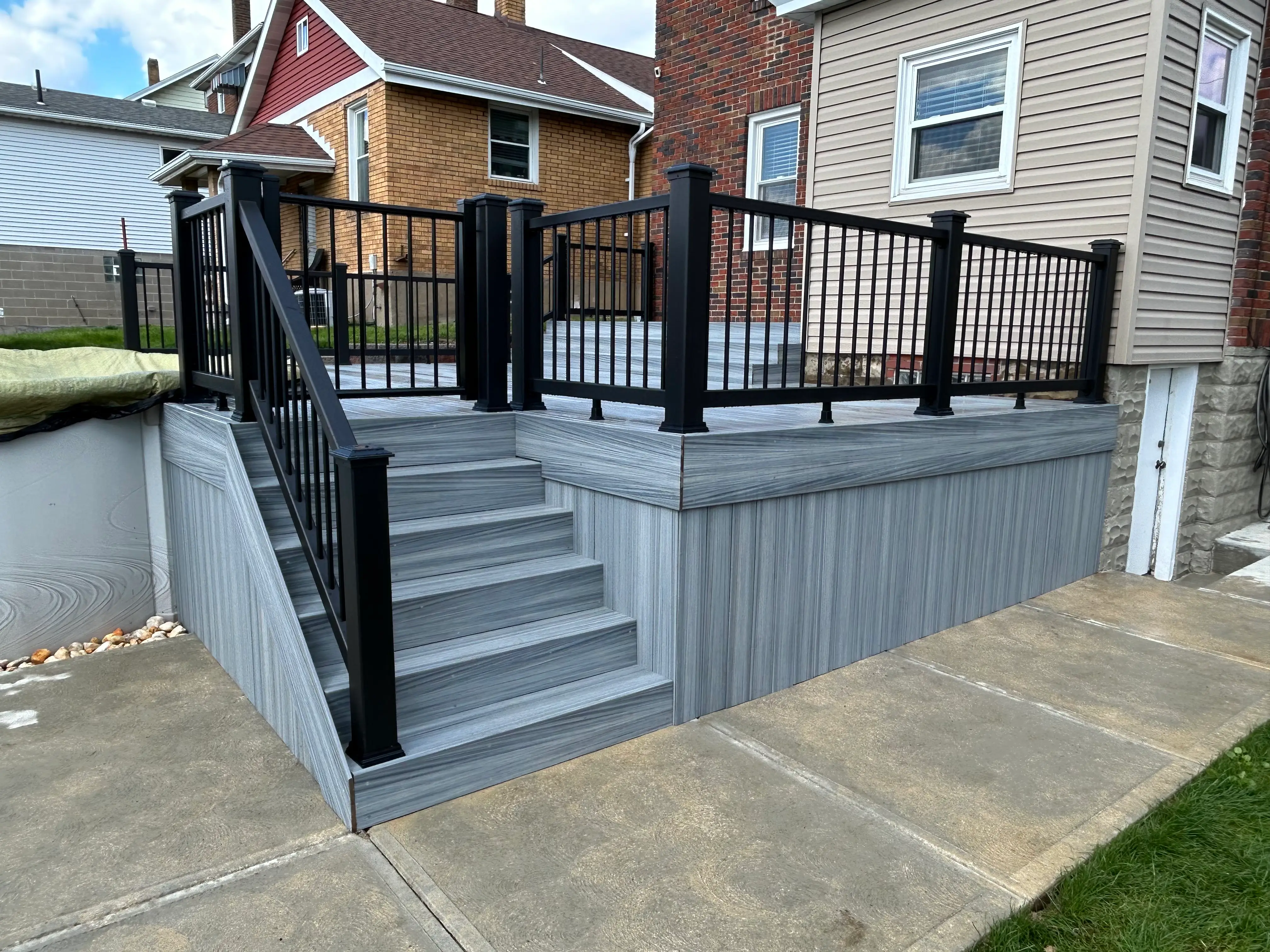 Custom multi-tier deck build, Pittsburgh