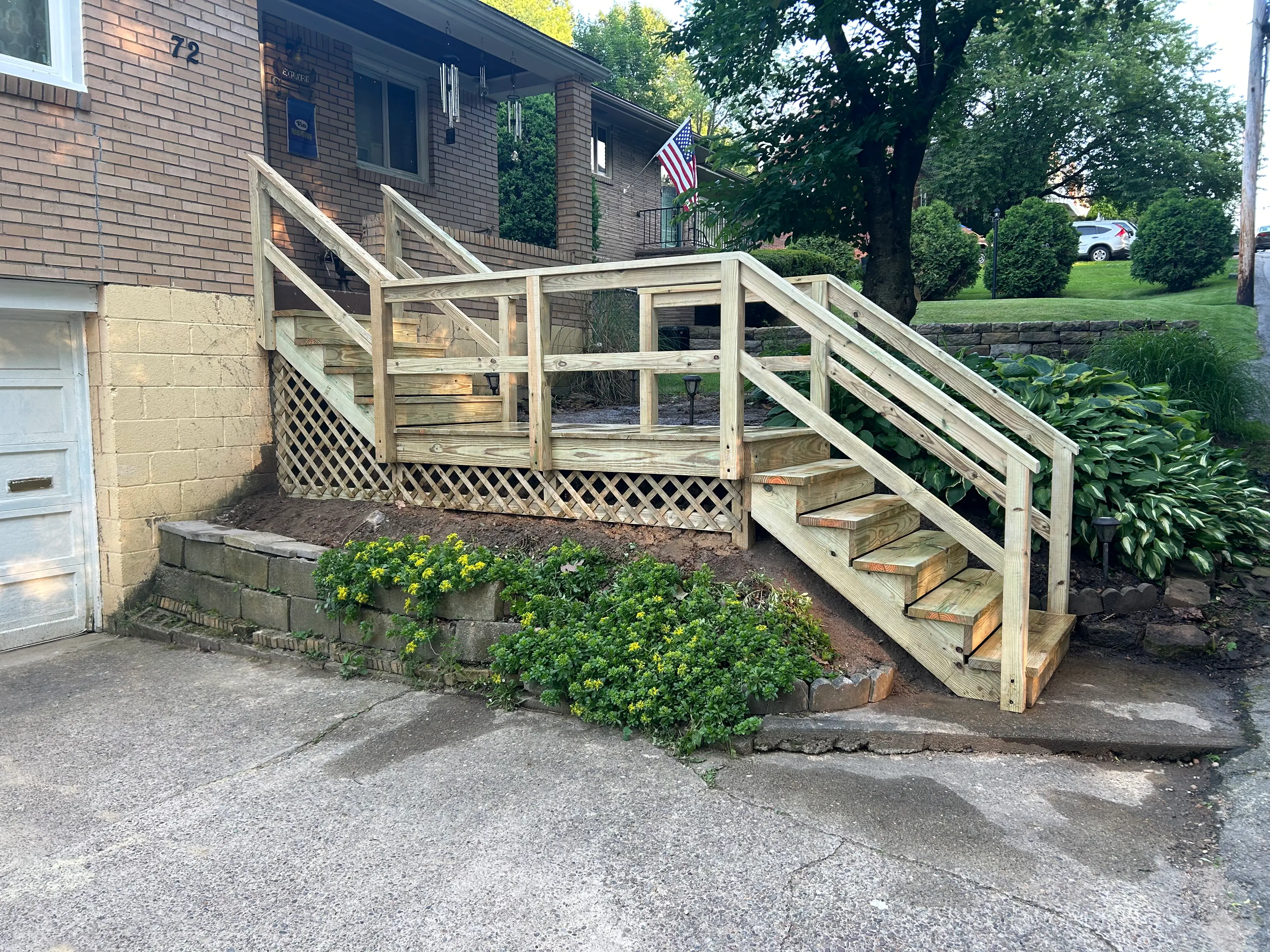 Custom multi-tier deck build, Pittsburgh