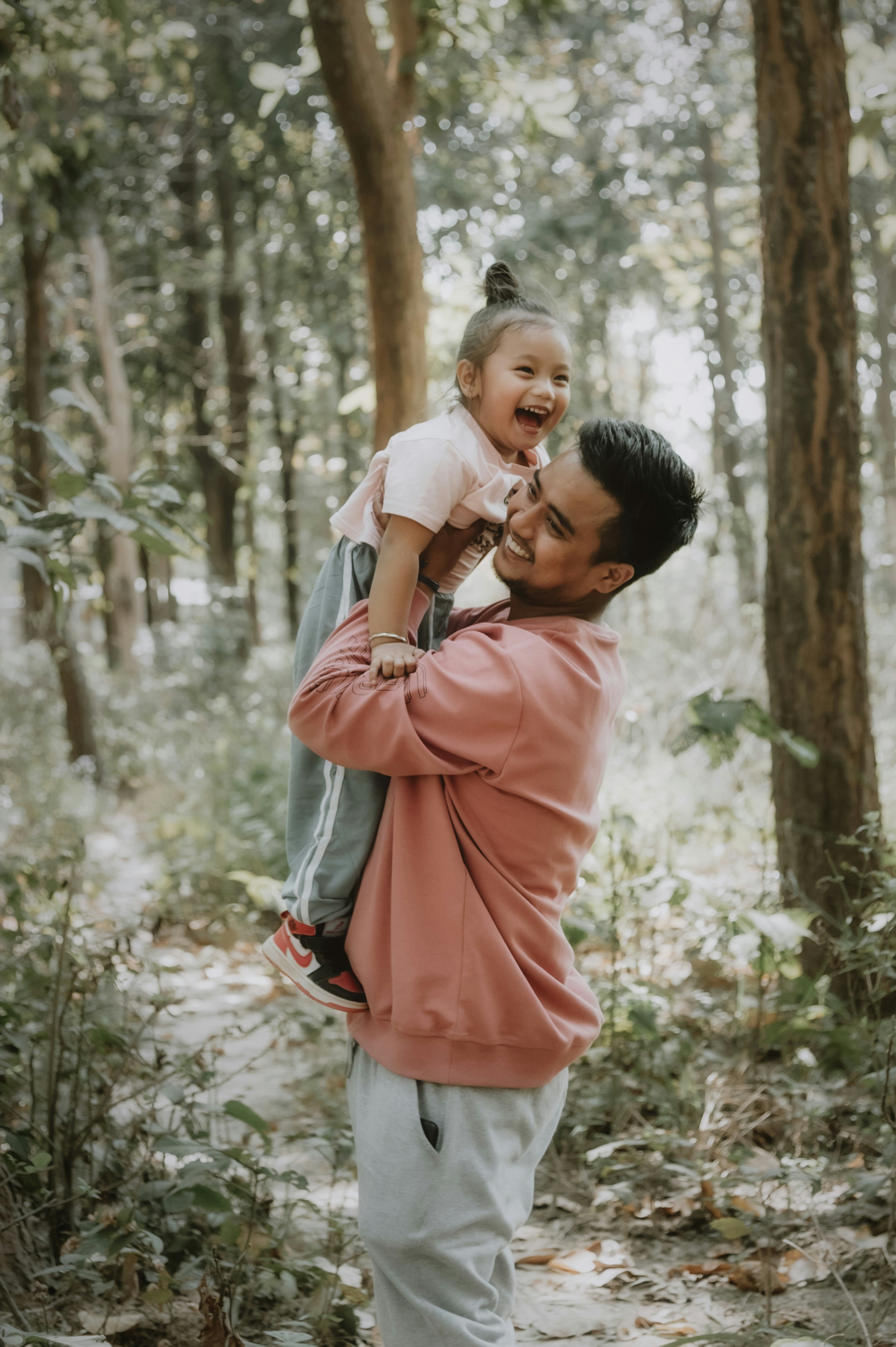 Father and child reconnecting