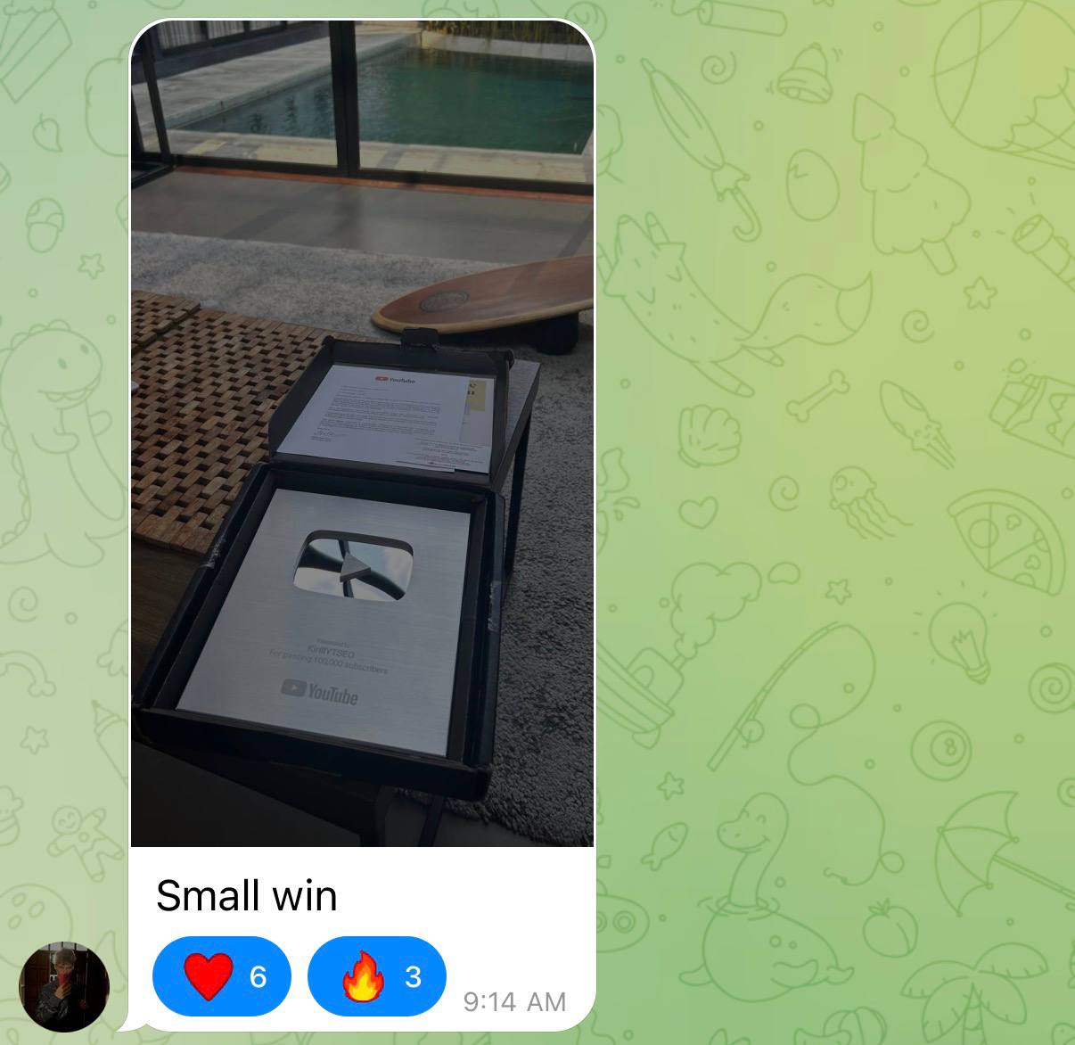 Silver Play Button unlocked