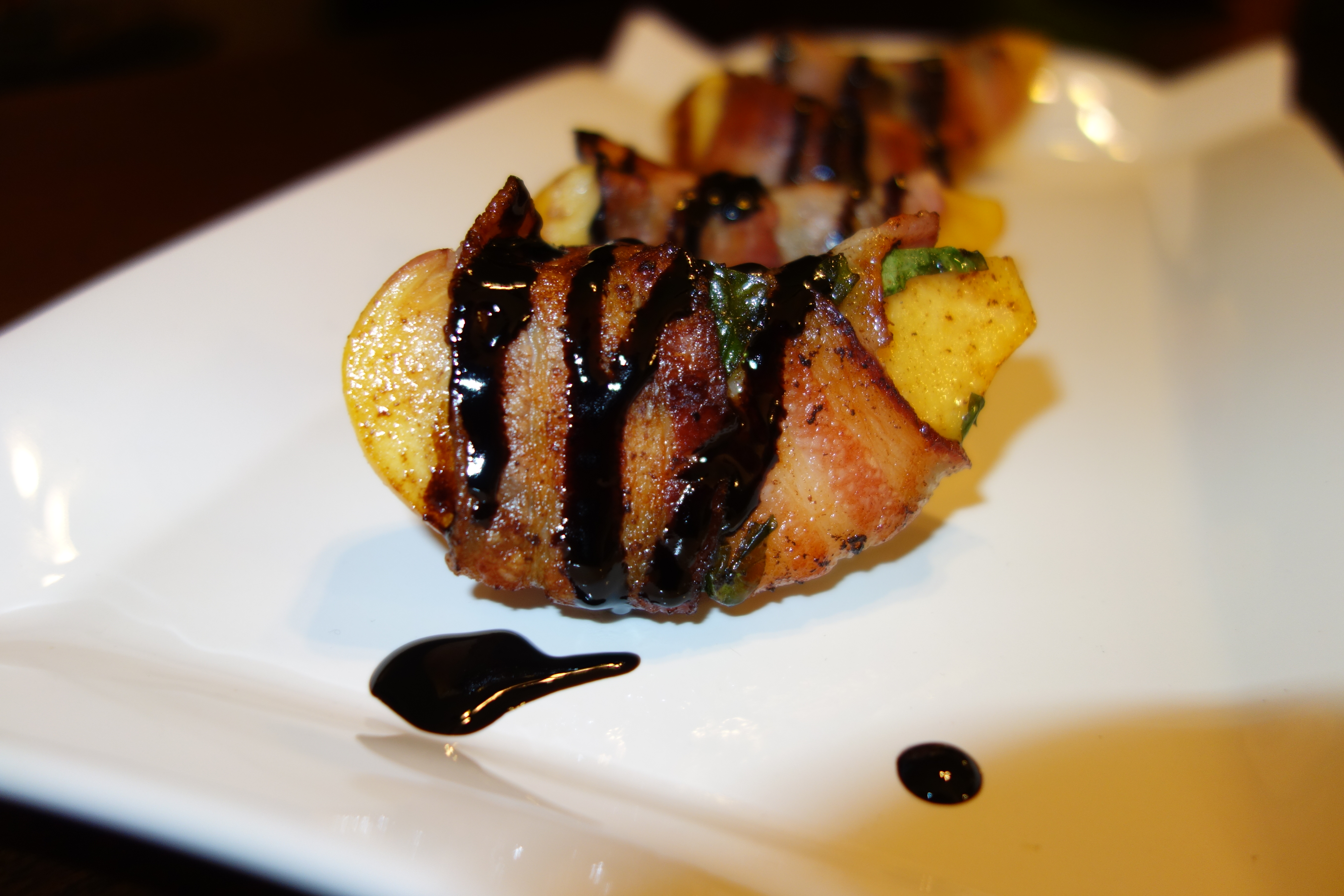 Bacon-Wrapped Peach