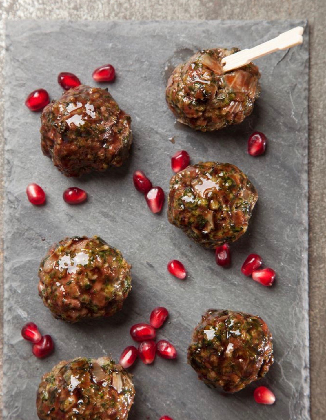 Pomegranate Meatballs