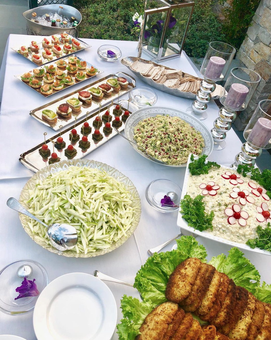 Elegant outdoor catering