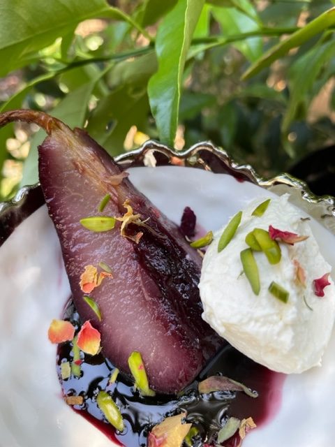 Poached Pear
