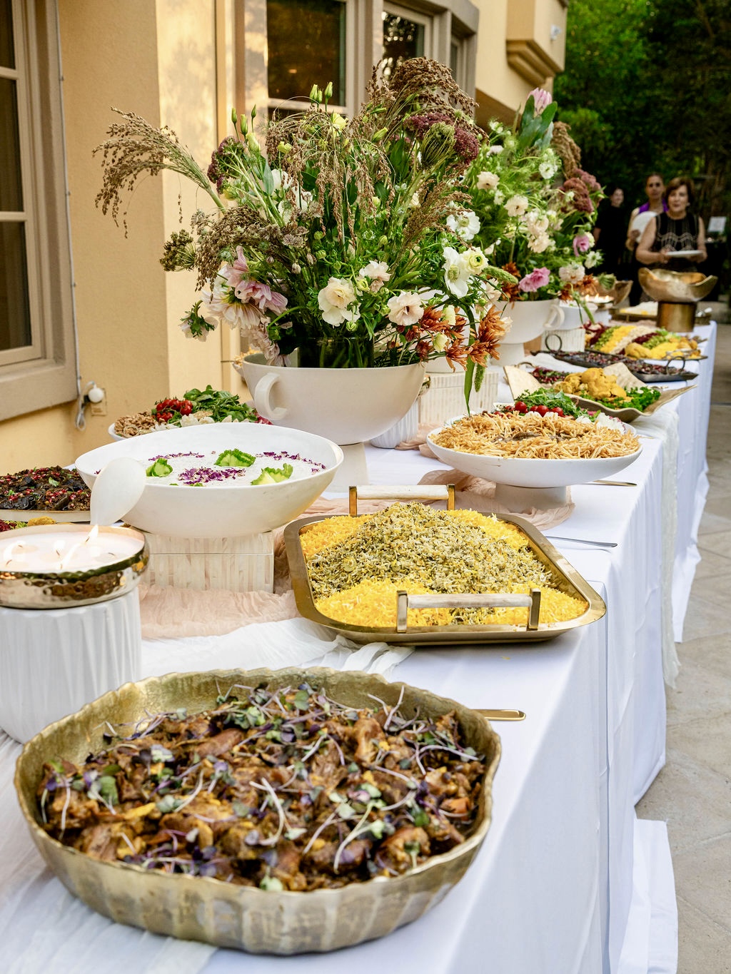 Persian feast spread