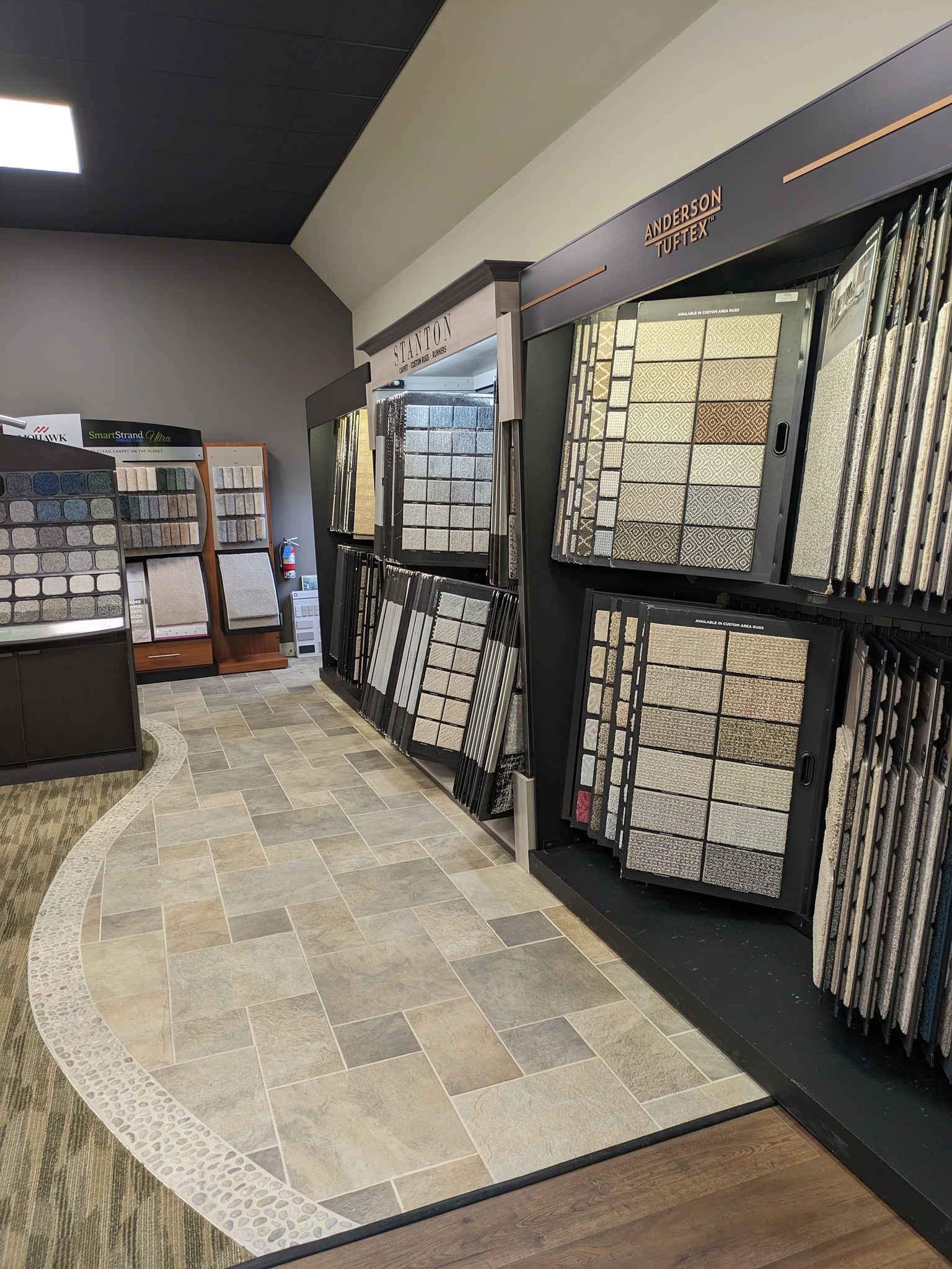 Inside Kelly's Flooring showroom