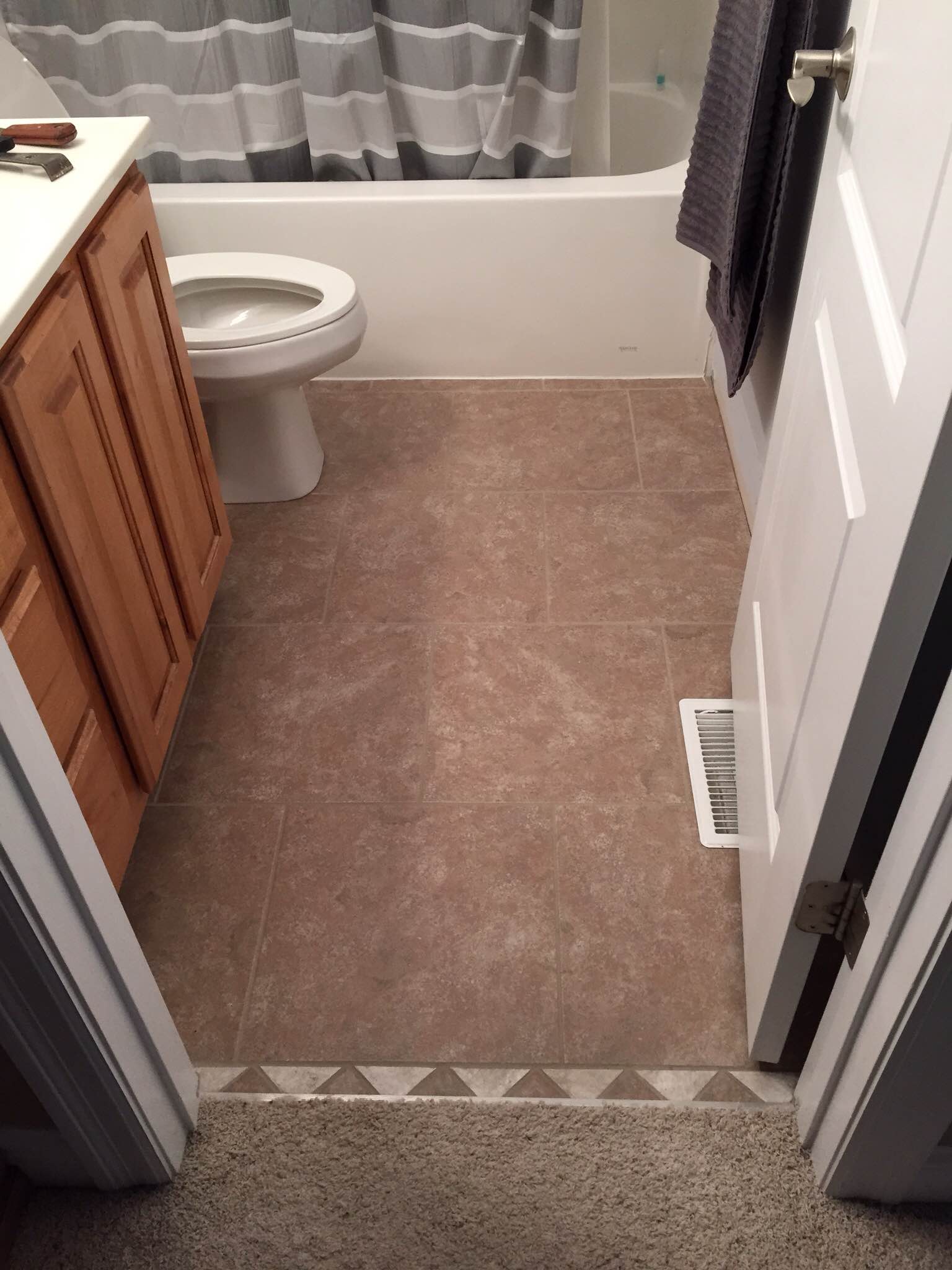 Craig Toth Duraceramic luxury vinyl installation