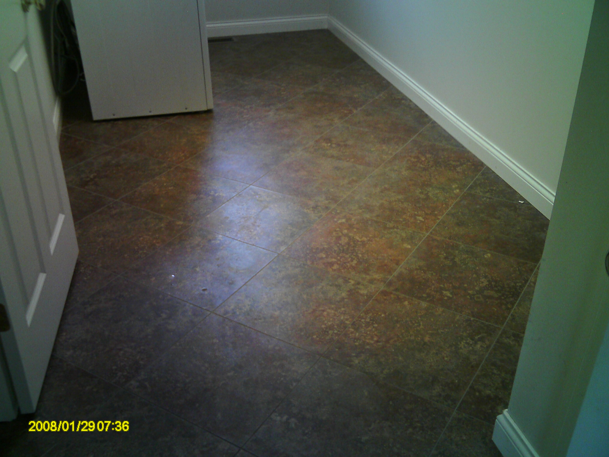 Gray Adura Magma LVT flooring
