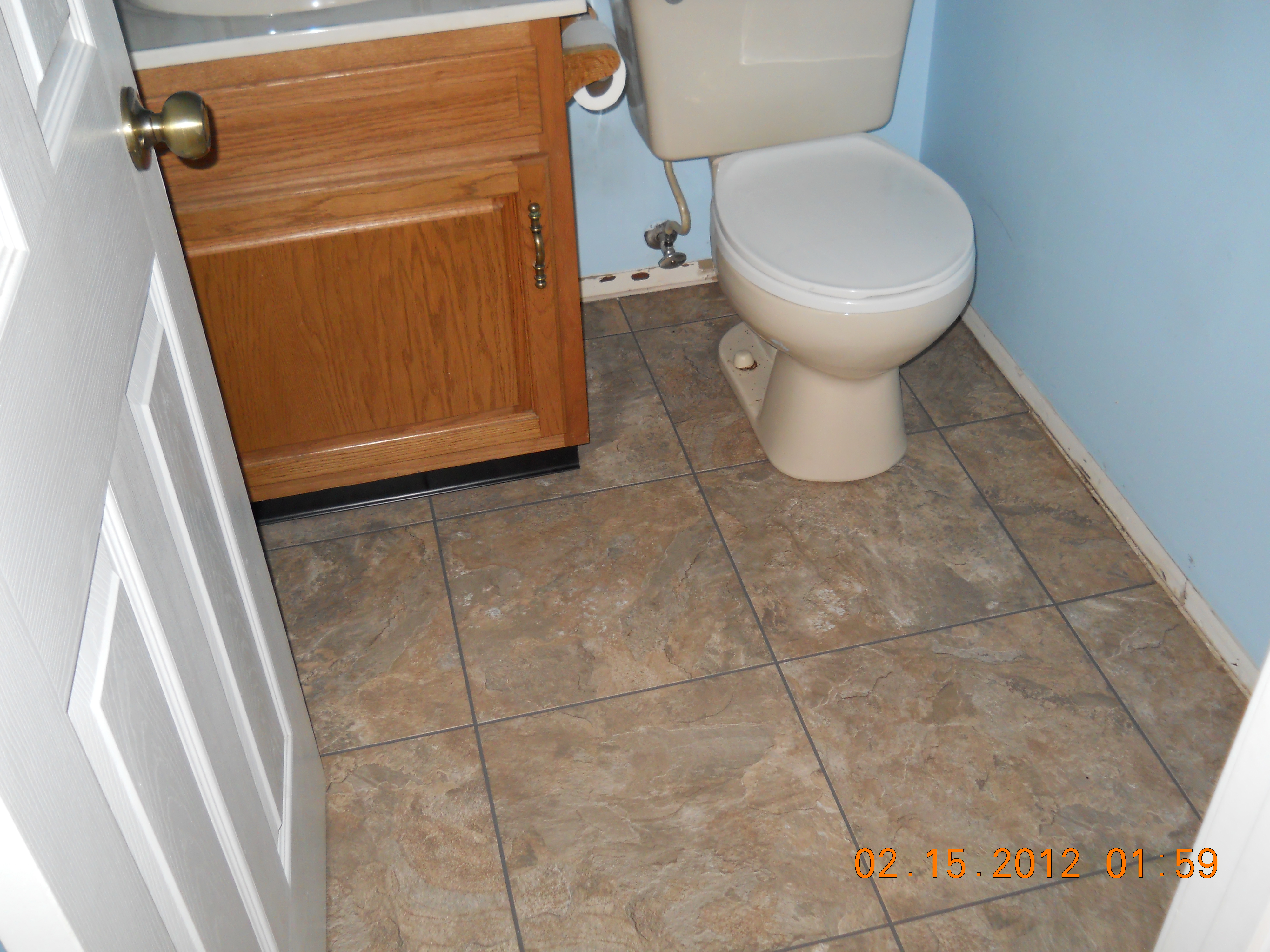 Barner luxury vinyl plank in home