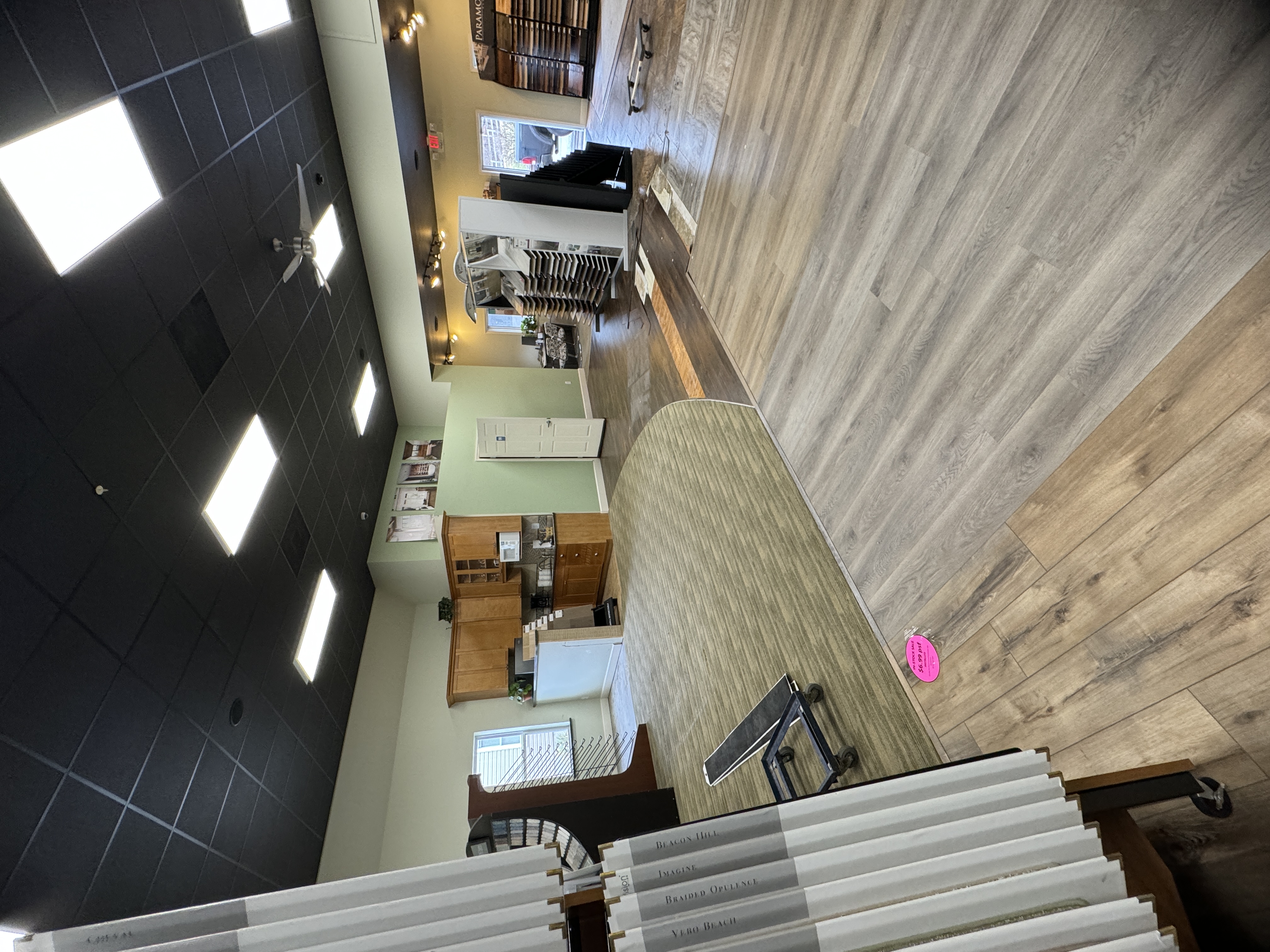 Showroom remodel in progress