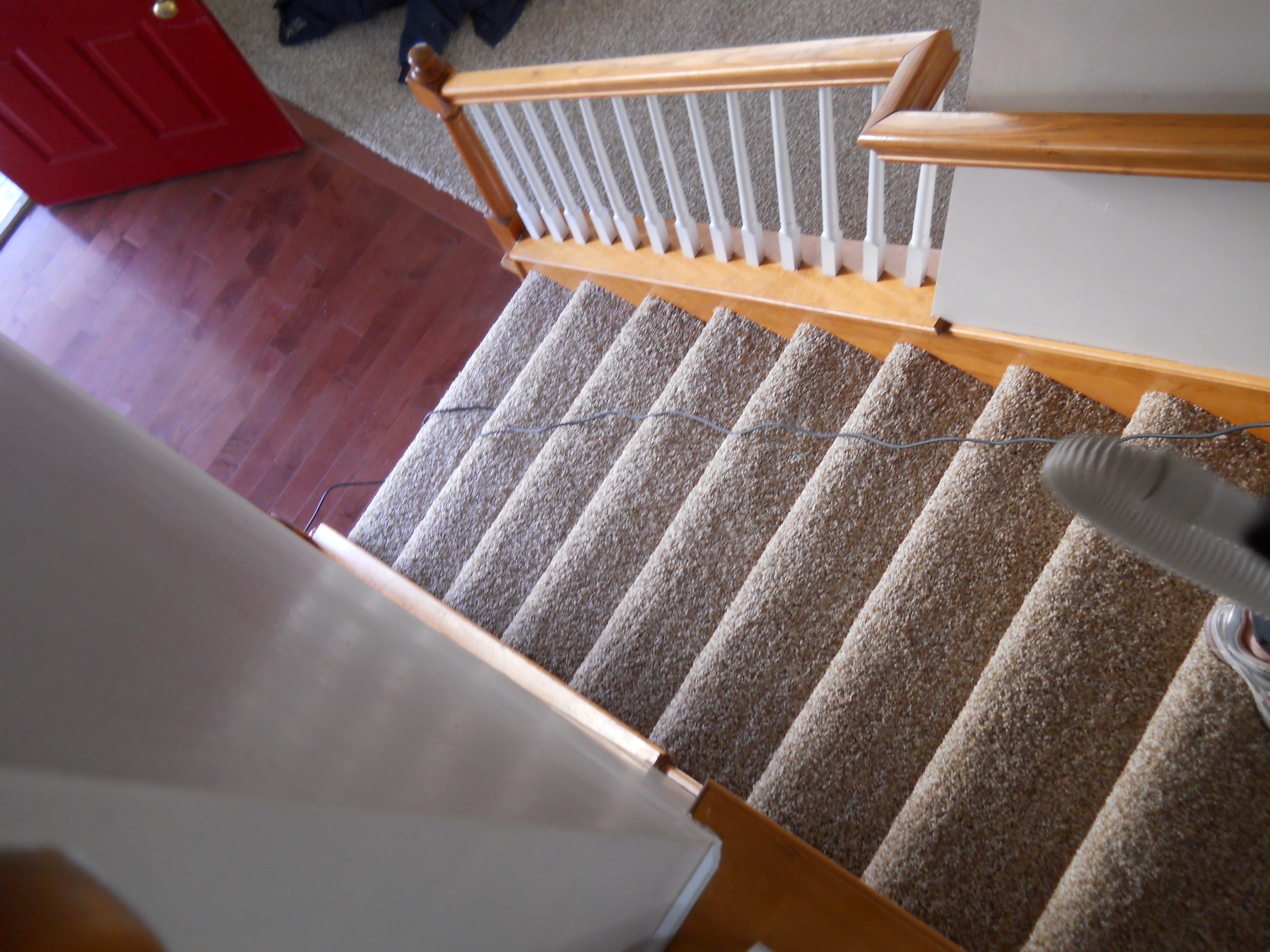 Stairway carpet renovation