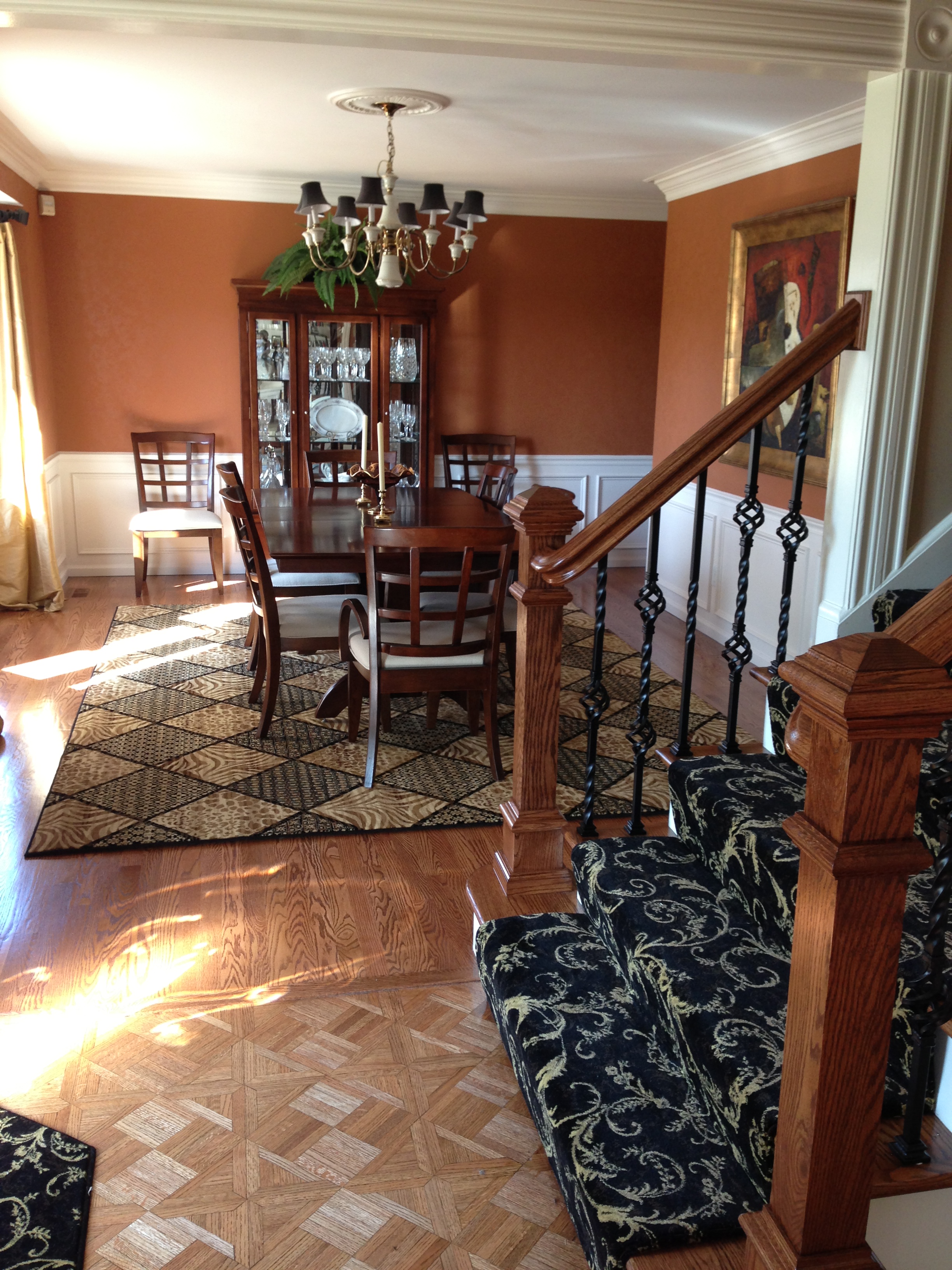 Forst carpet on steps