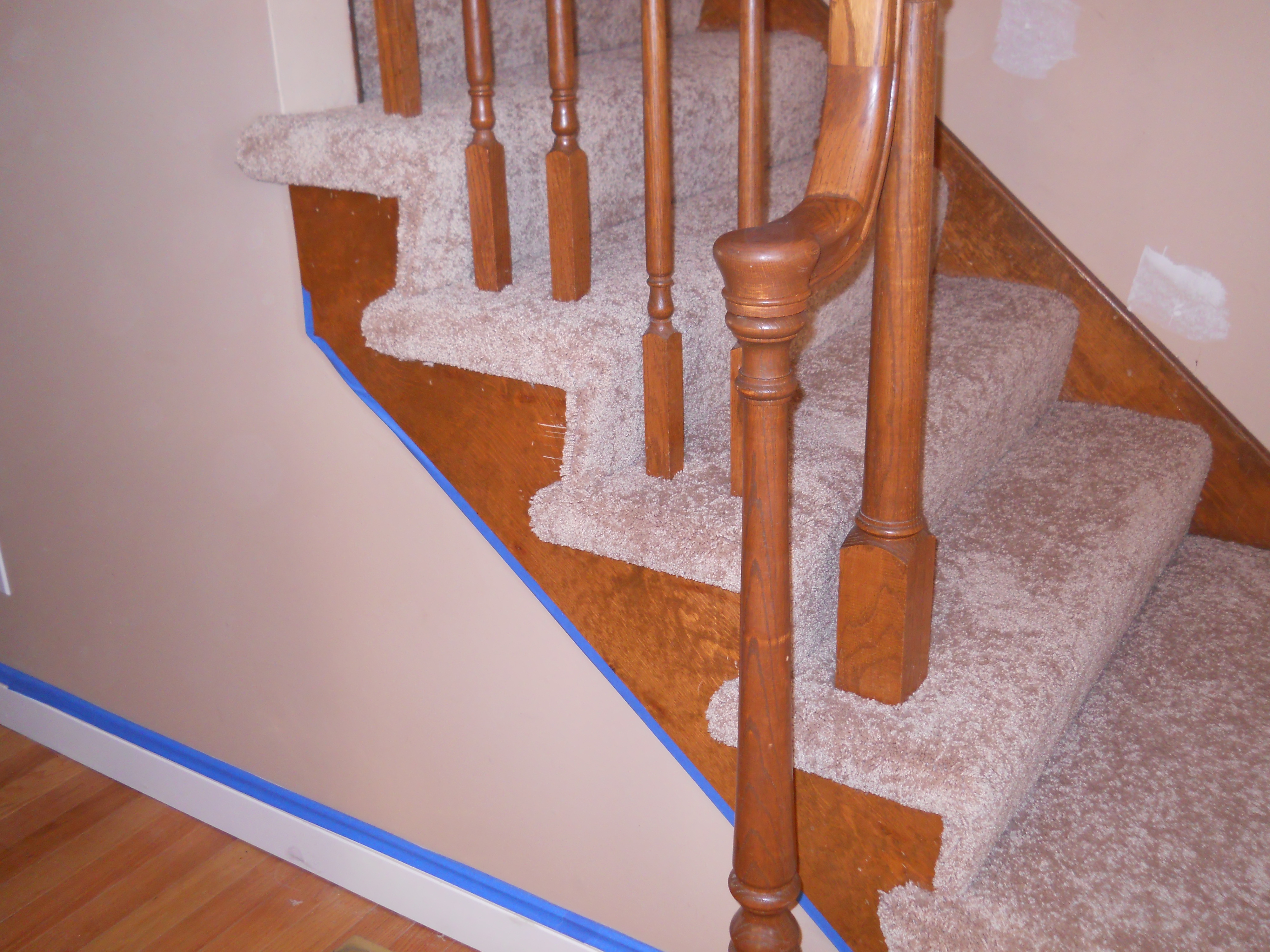 Staircase carpet renovation