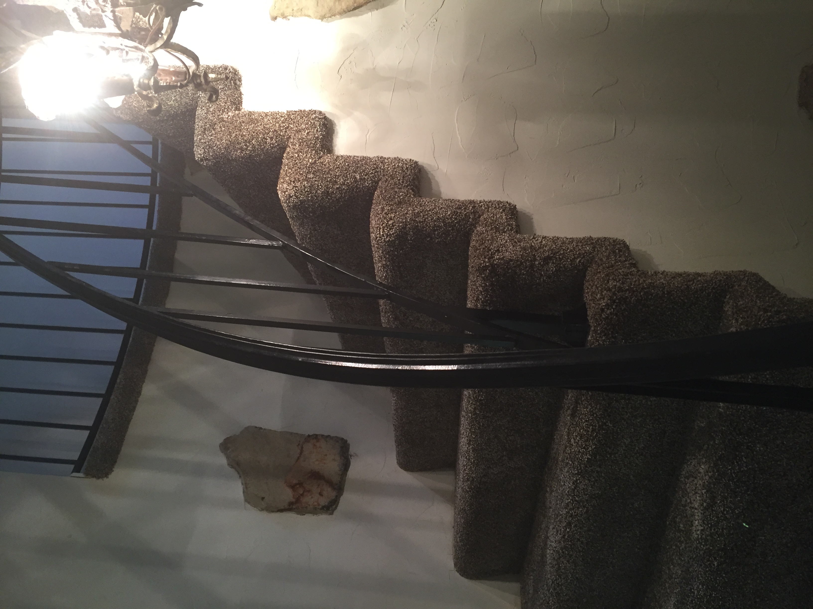 Legrand carpet on steps