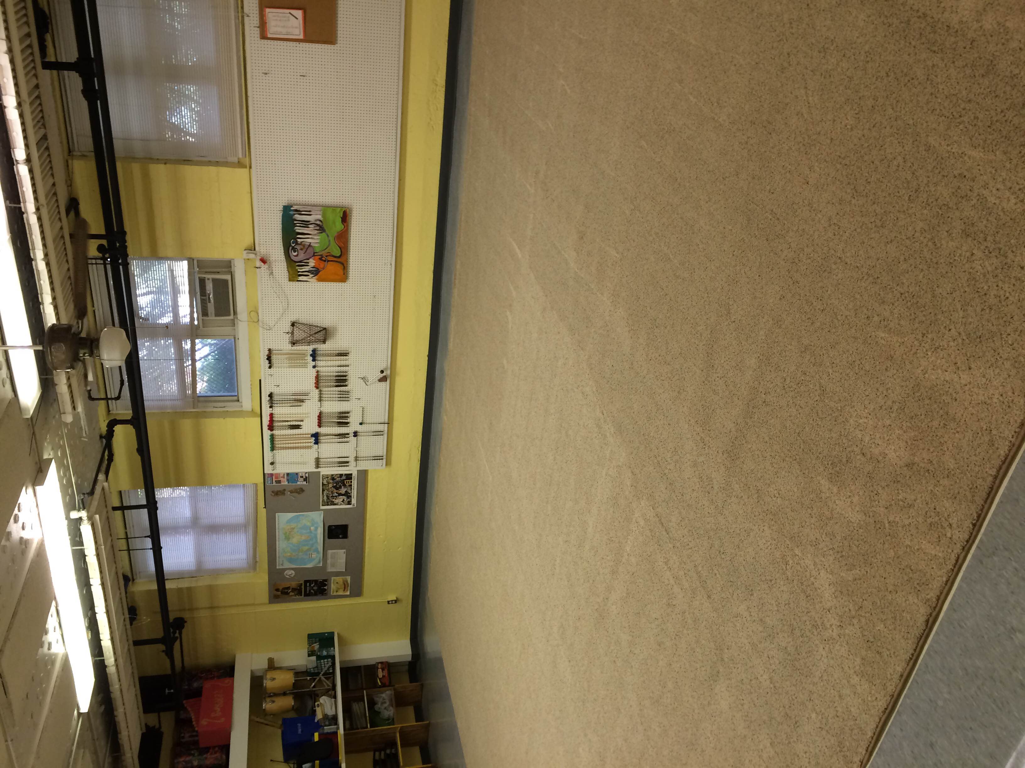 Commercial music studio carpet installation