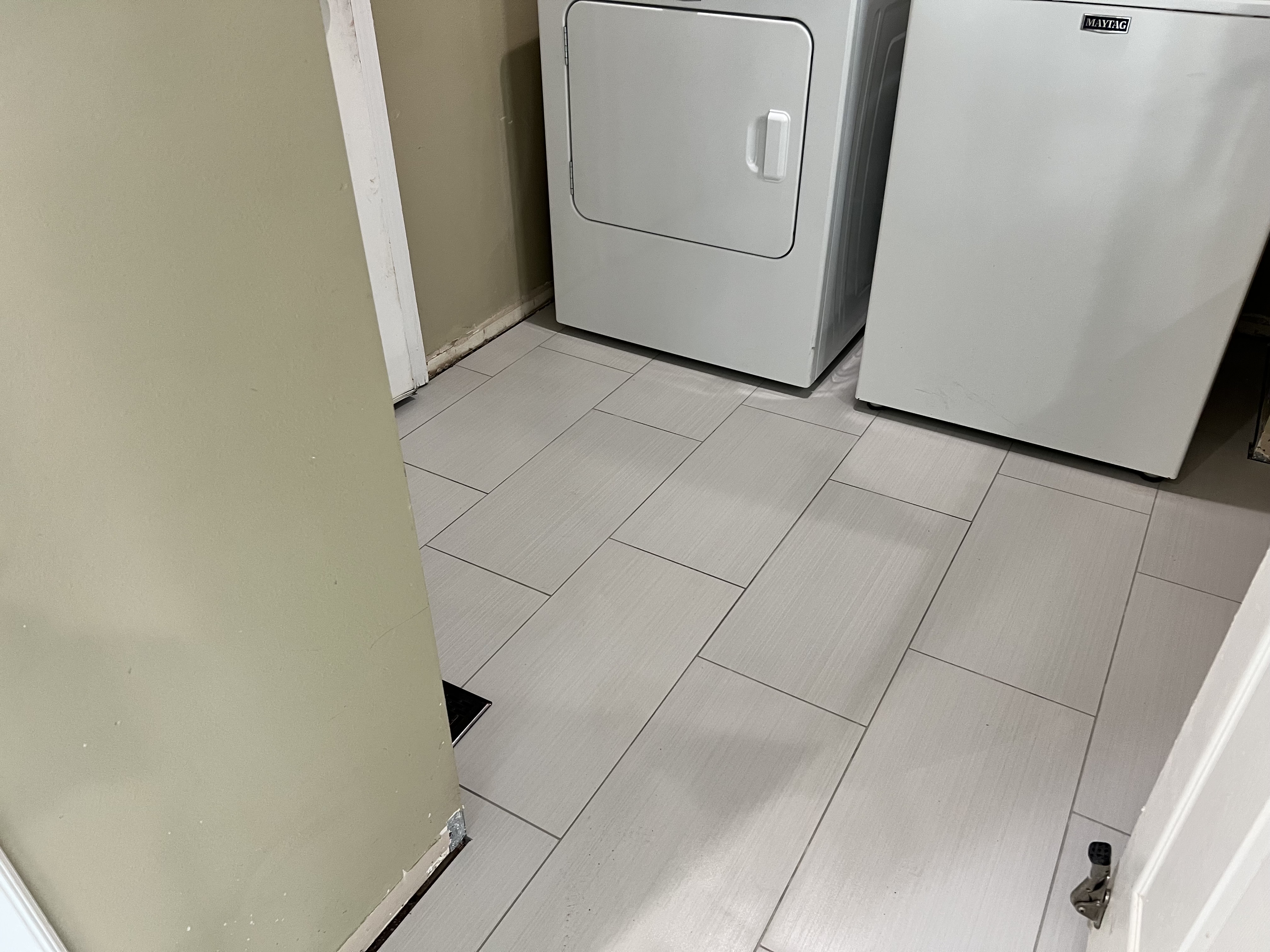 Tile flooring installation