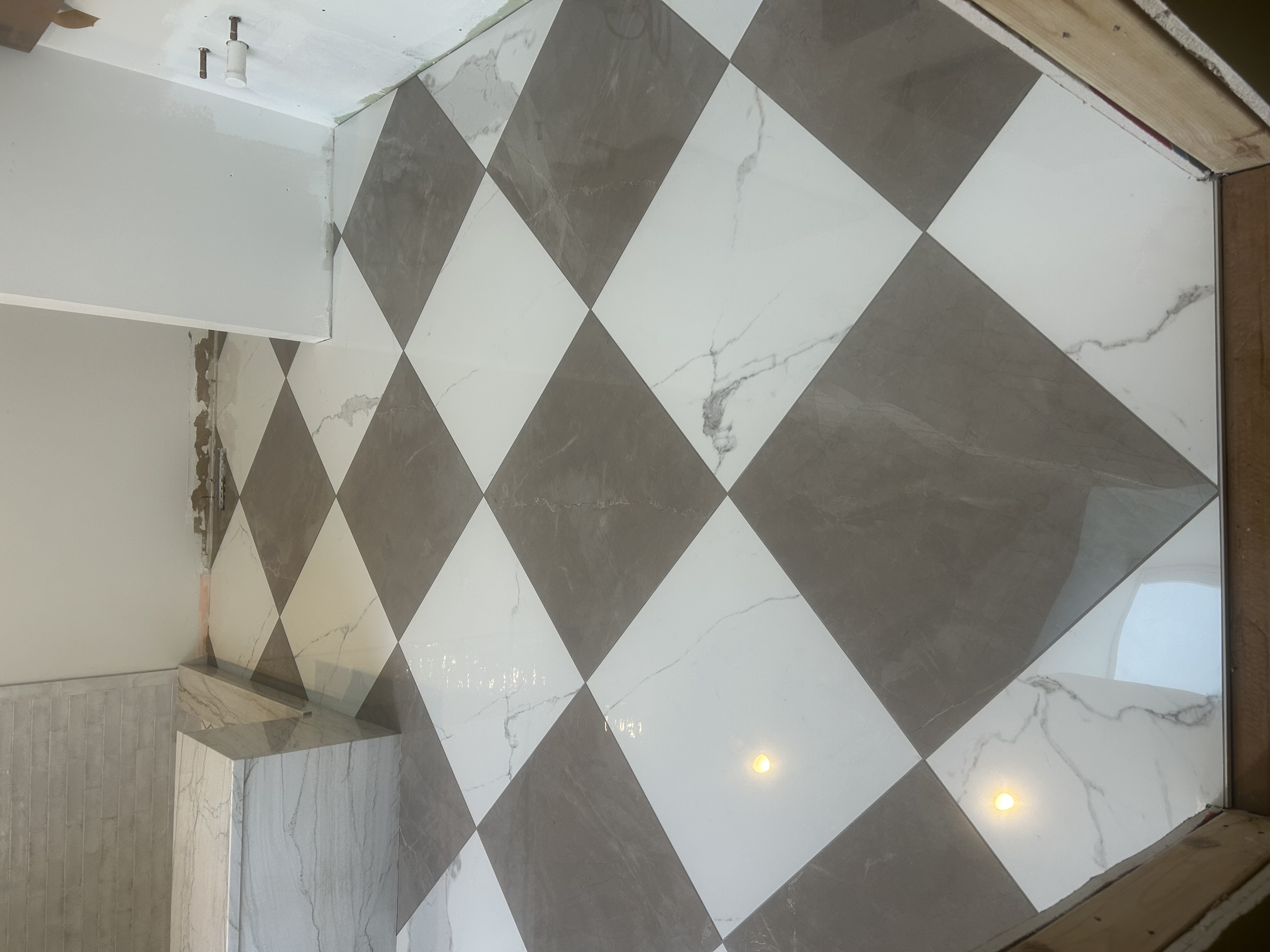 Tile flooring installation