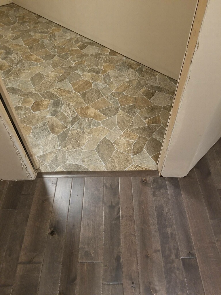 Tile flooring installation