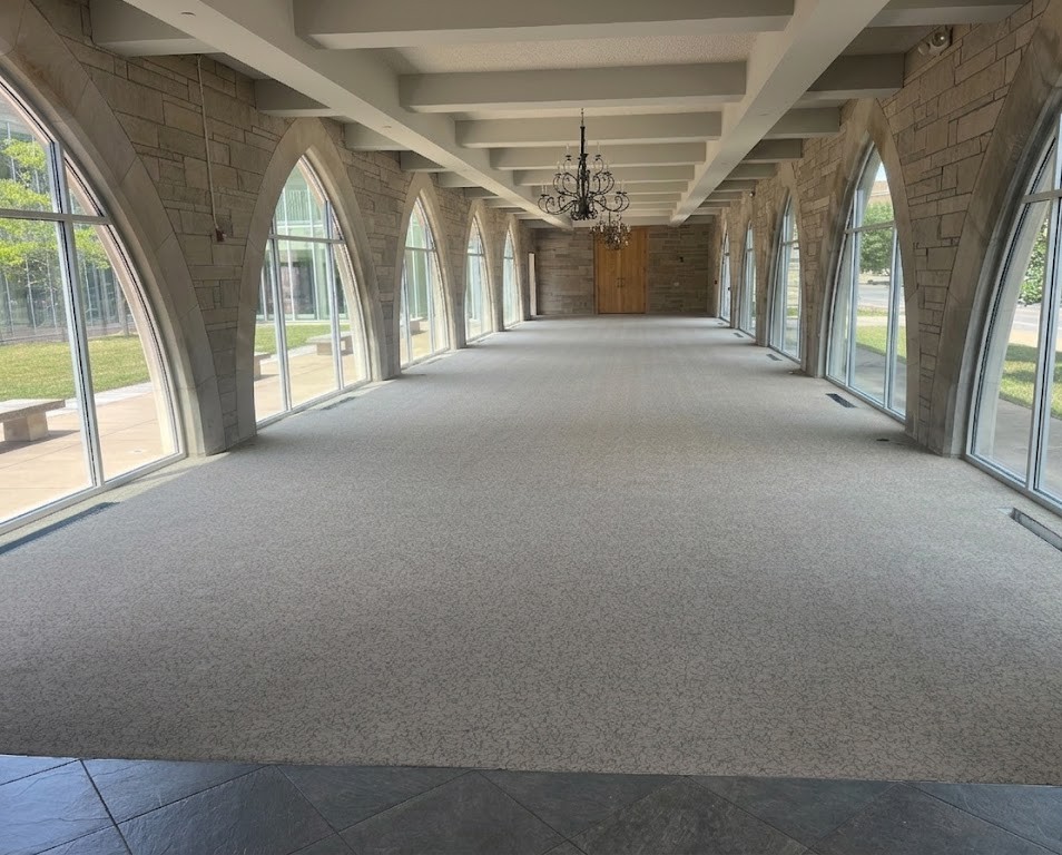 Commercial office flooring installation