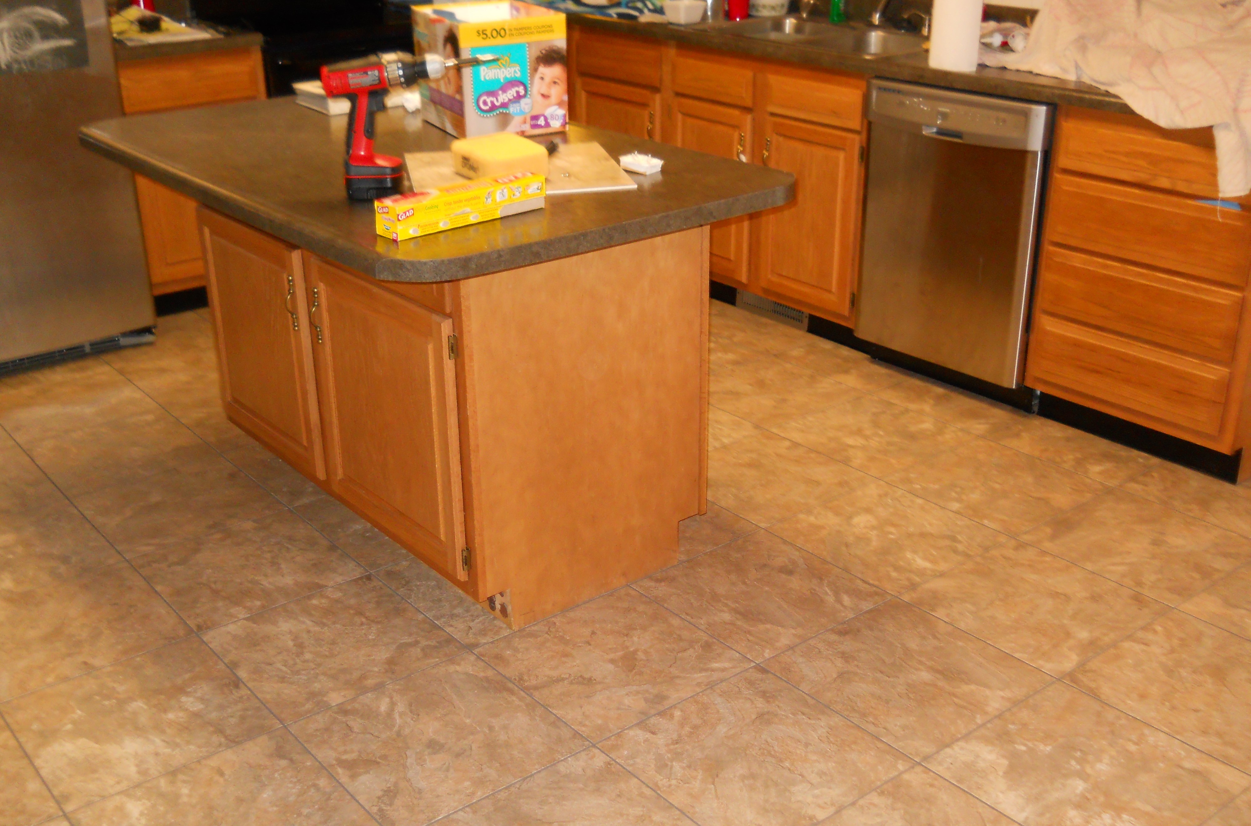 Luxury Vinyl Plank flooring installation