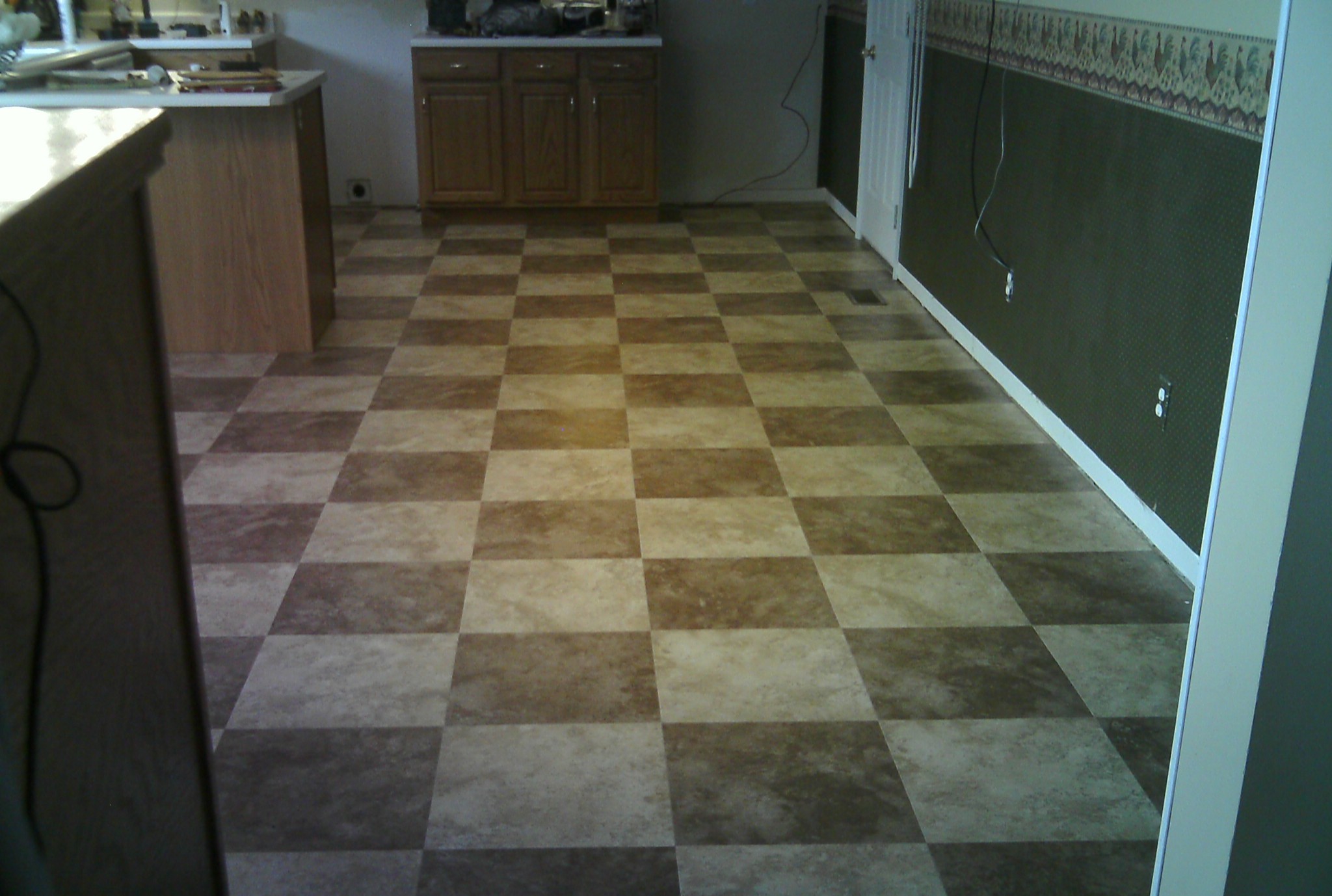 luxury vinyl plank installation