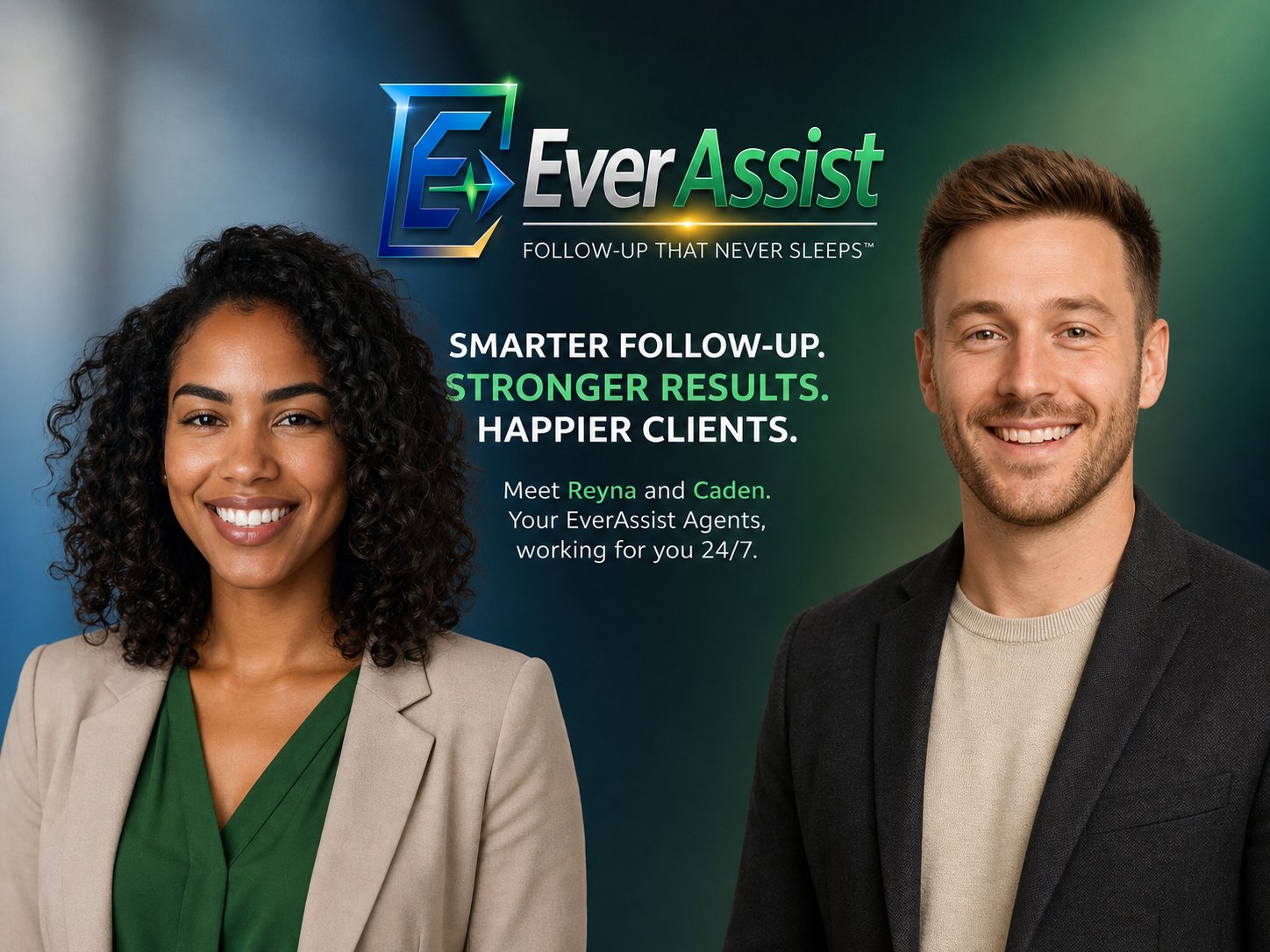 Reyna and Caden — EverAssist AI voice agents
