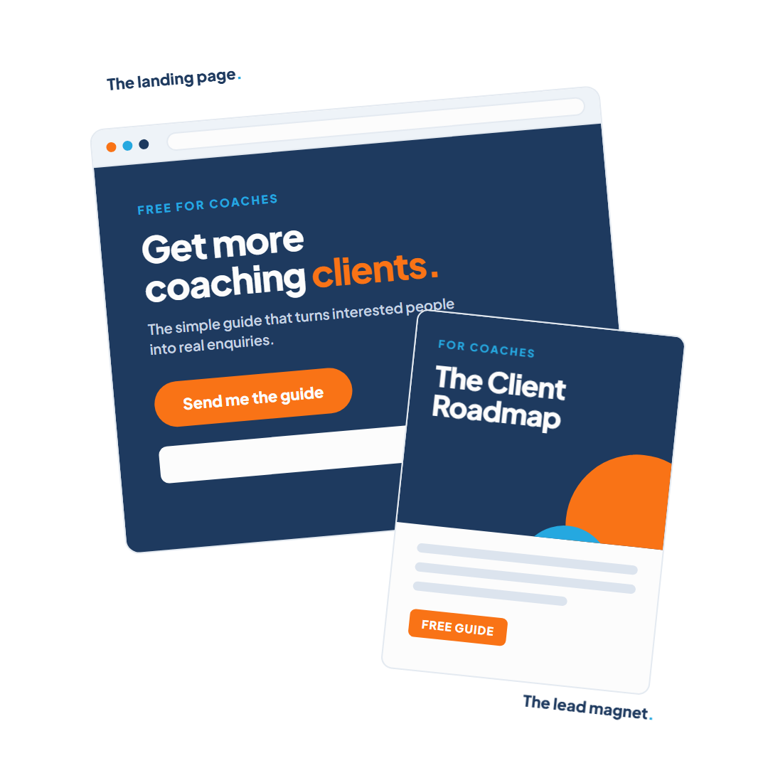 The lead magnet and landing page that Clientful builds for you