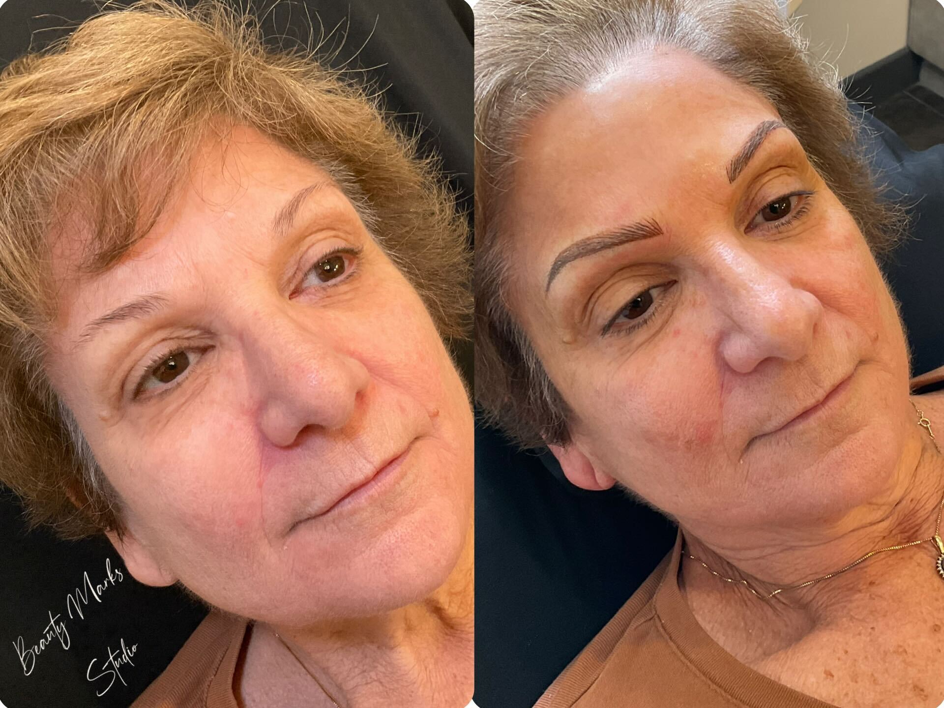 Before and after brows - signature technique
