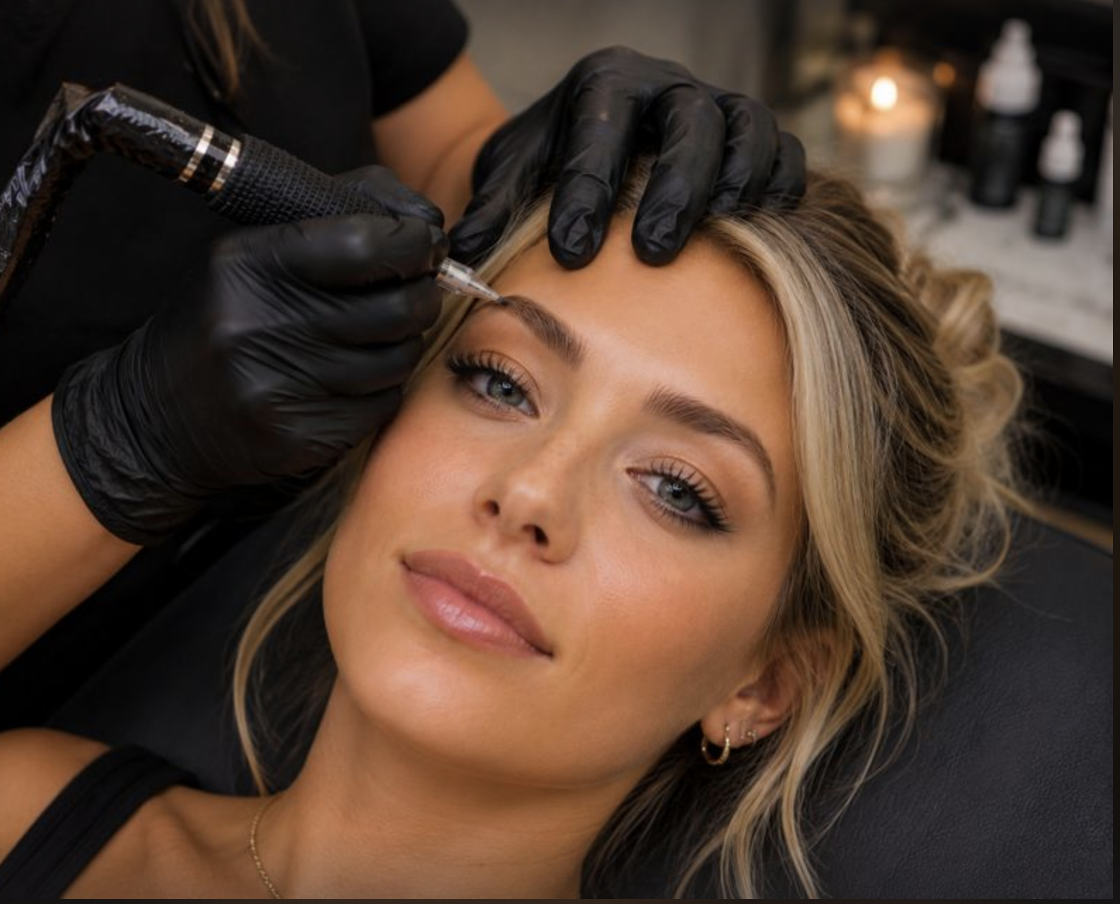 Combo brows permanent makeup by Jeannine Unwin