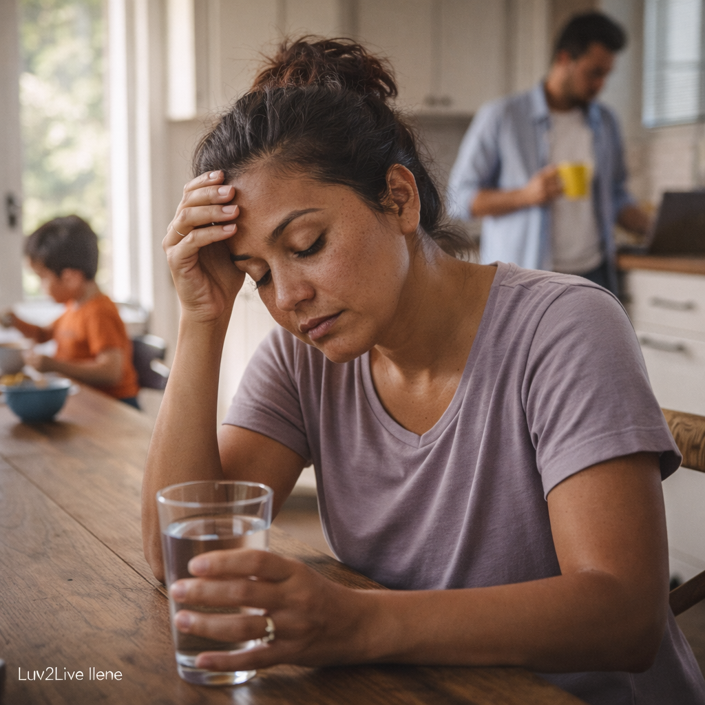 Person slumped at a desk mid-afternoon
