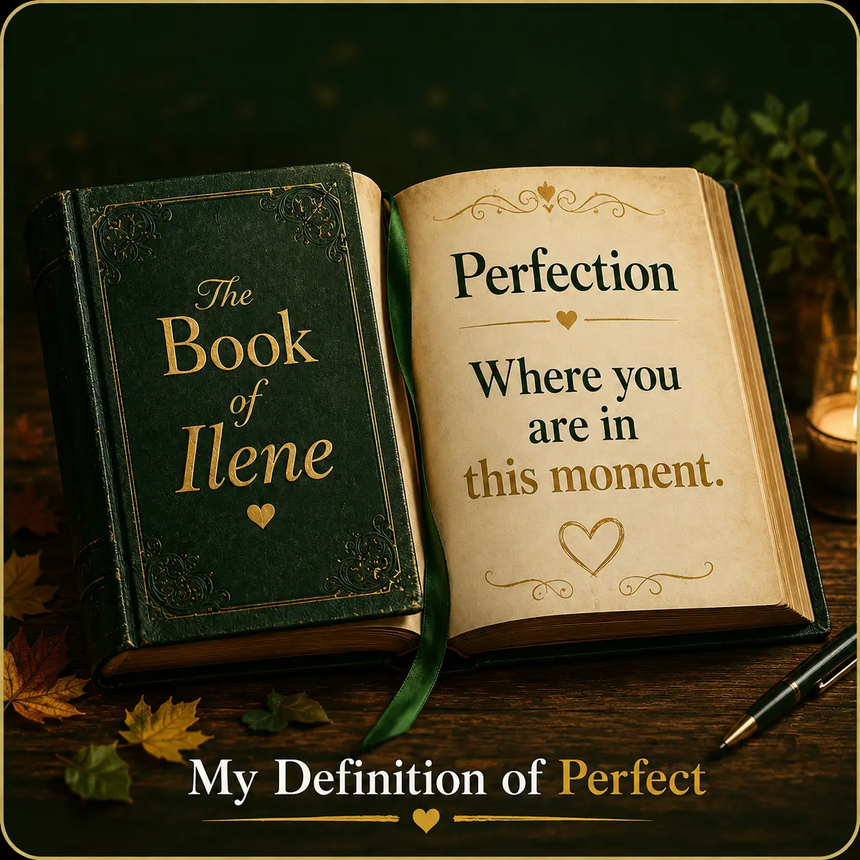book with definition perfect is where you are now