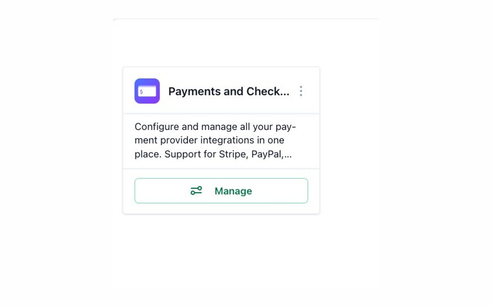 Payments and checkout configuration with Stripe across both sub-accounts