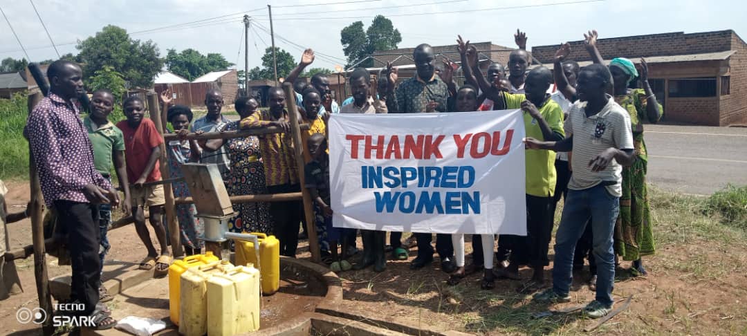 A village in East Africa thanking Inspired Women