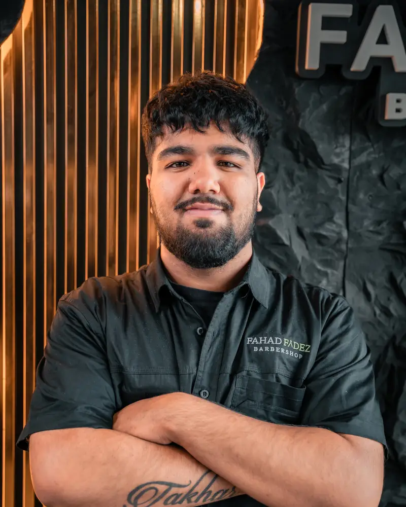 Gurveer, barber at FahadFadez Barbershop