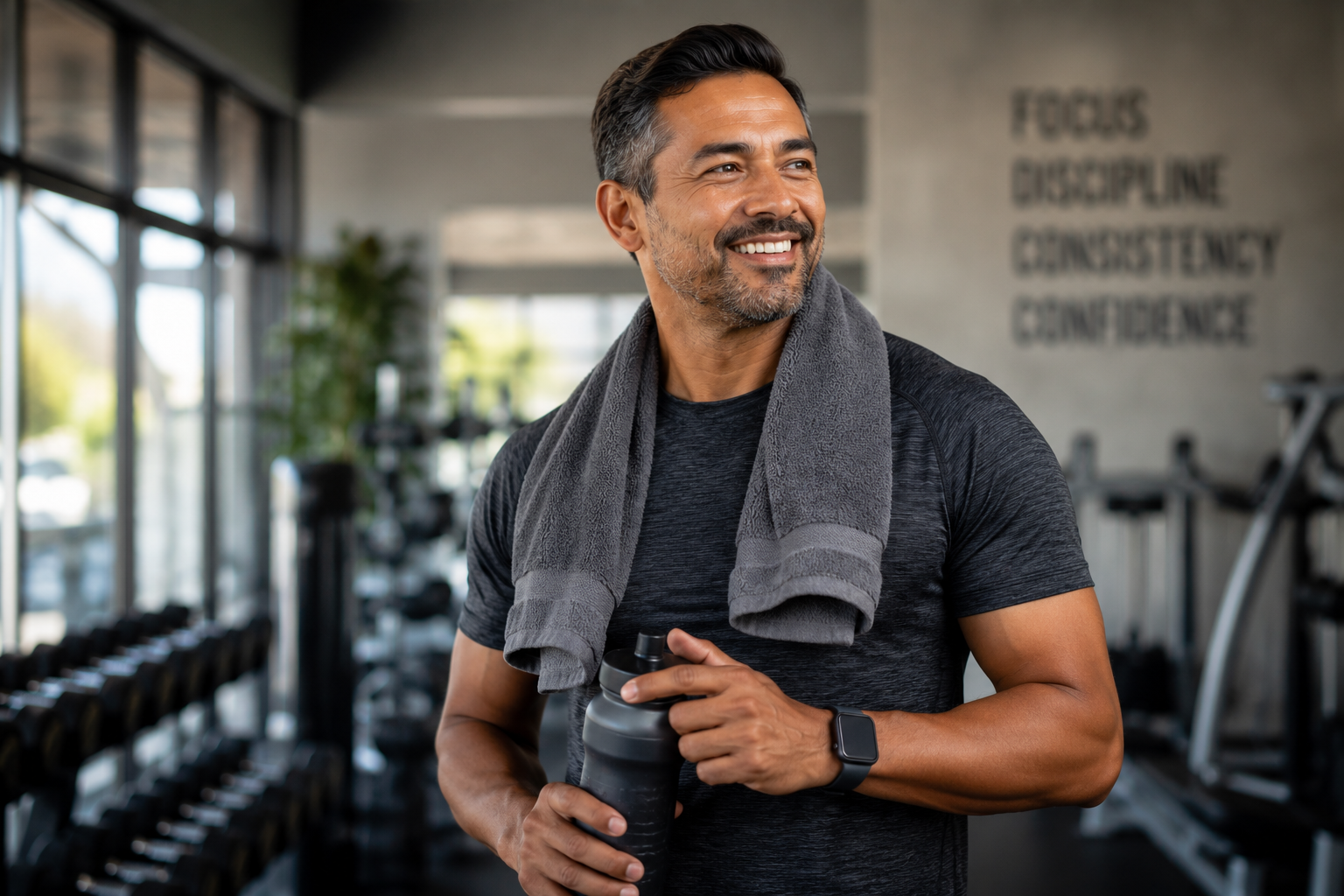 Man feeling confident and healthy