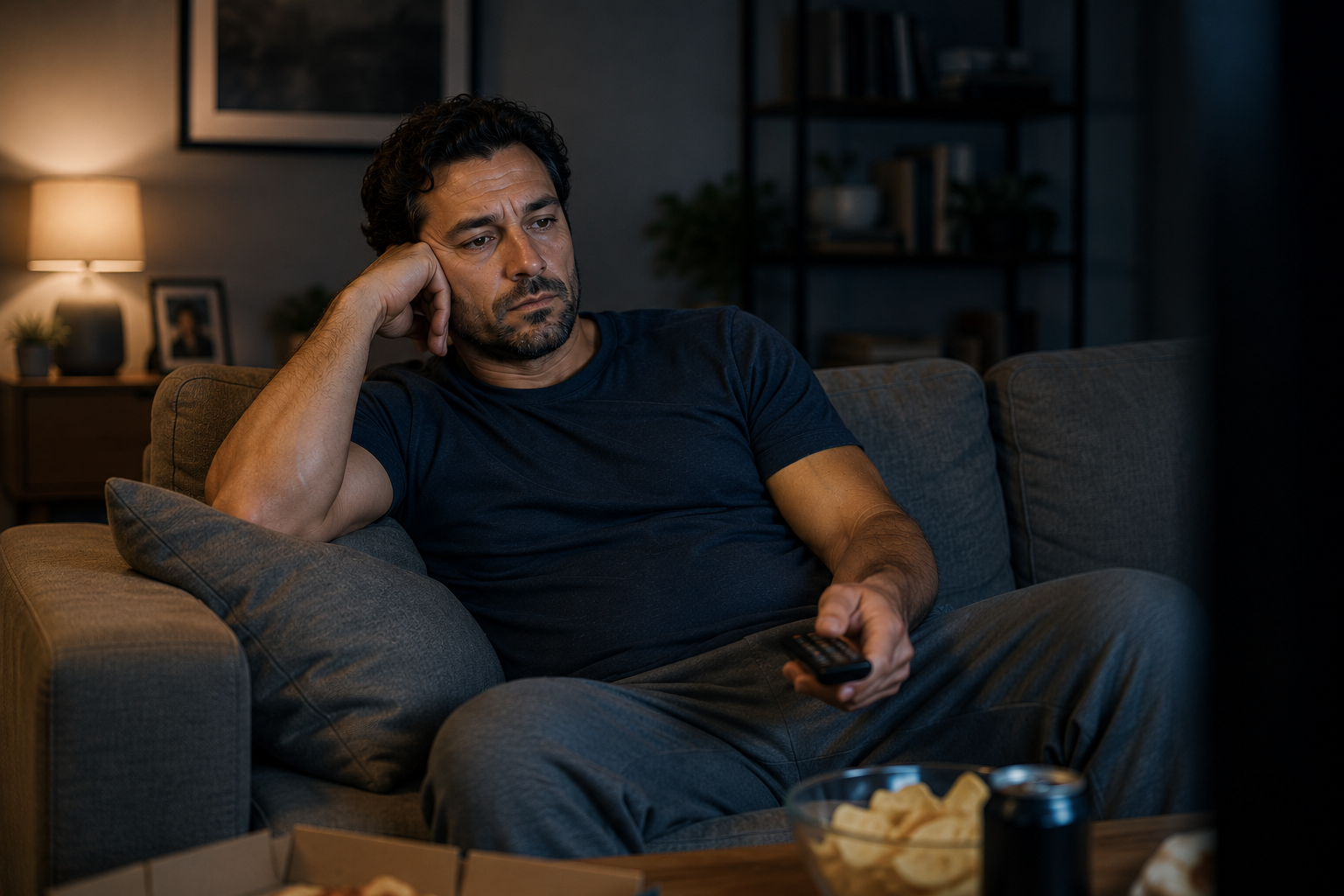 Confident active man feeling energized and strong