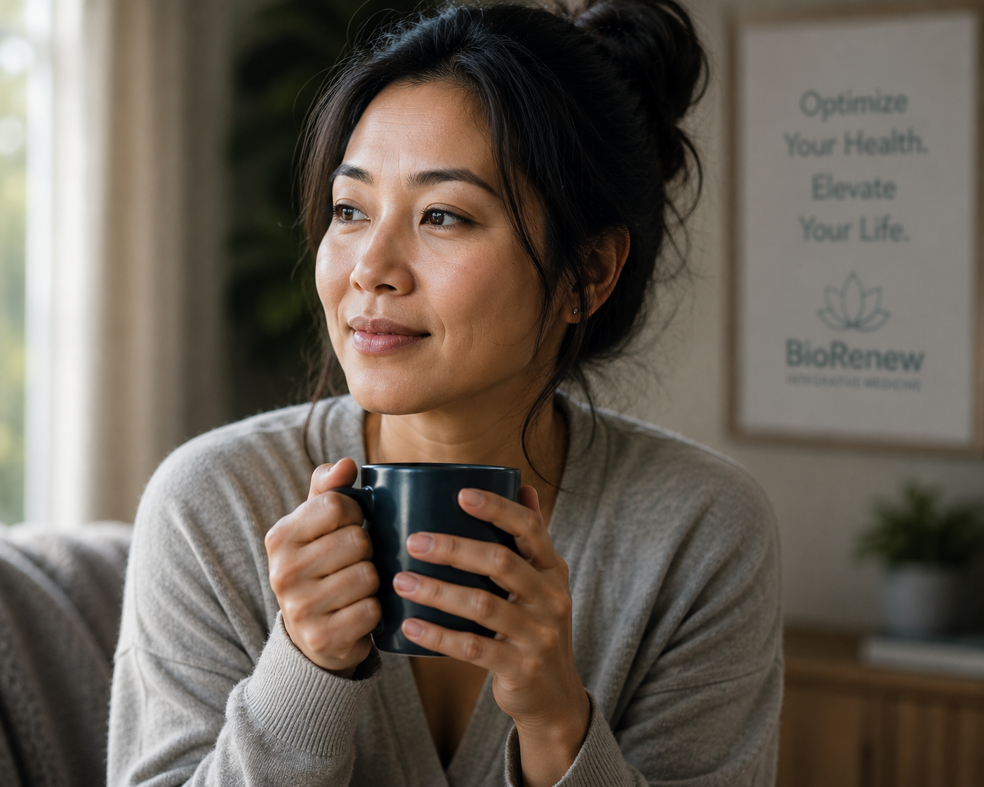 Patient feeling calm grounded and renewed