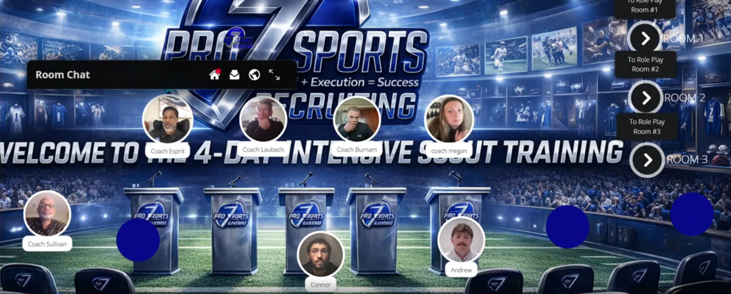 Pro 7 Sports Recruiting scout training session