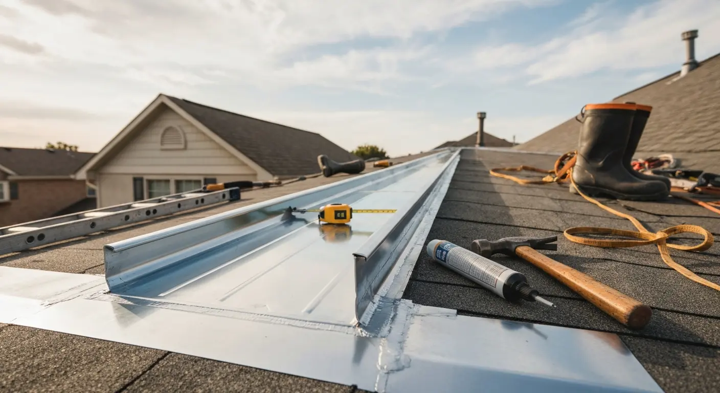 Roof repair work
