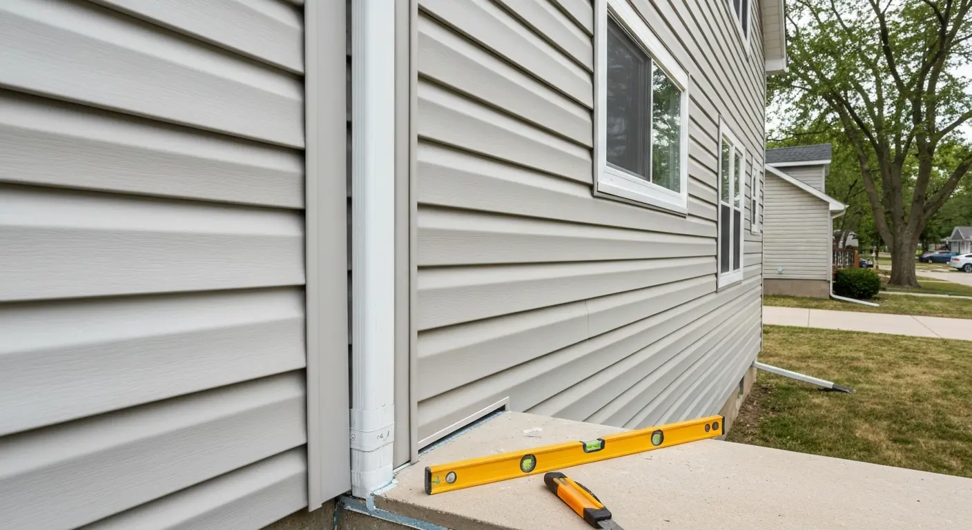 Siding replacement work