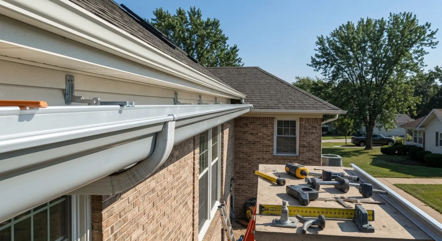 Gutter installation and cleanup