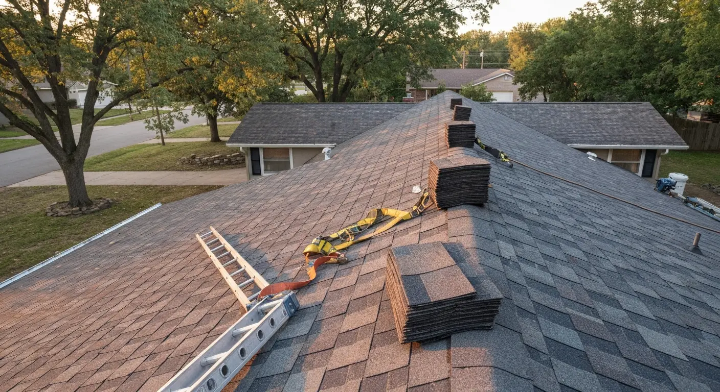 Asphalt shingle roof replacement