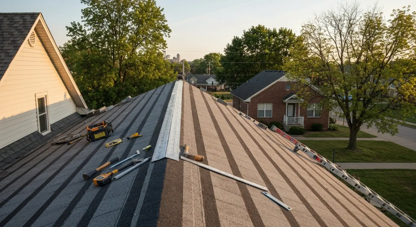 Roof repair and replacement work