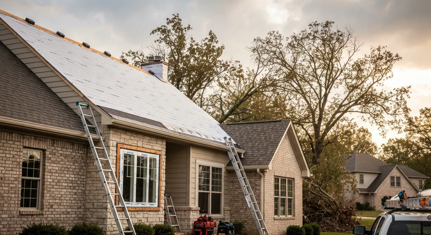 Storm damage repair